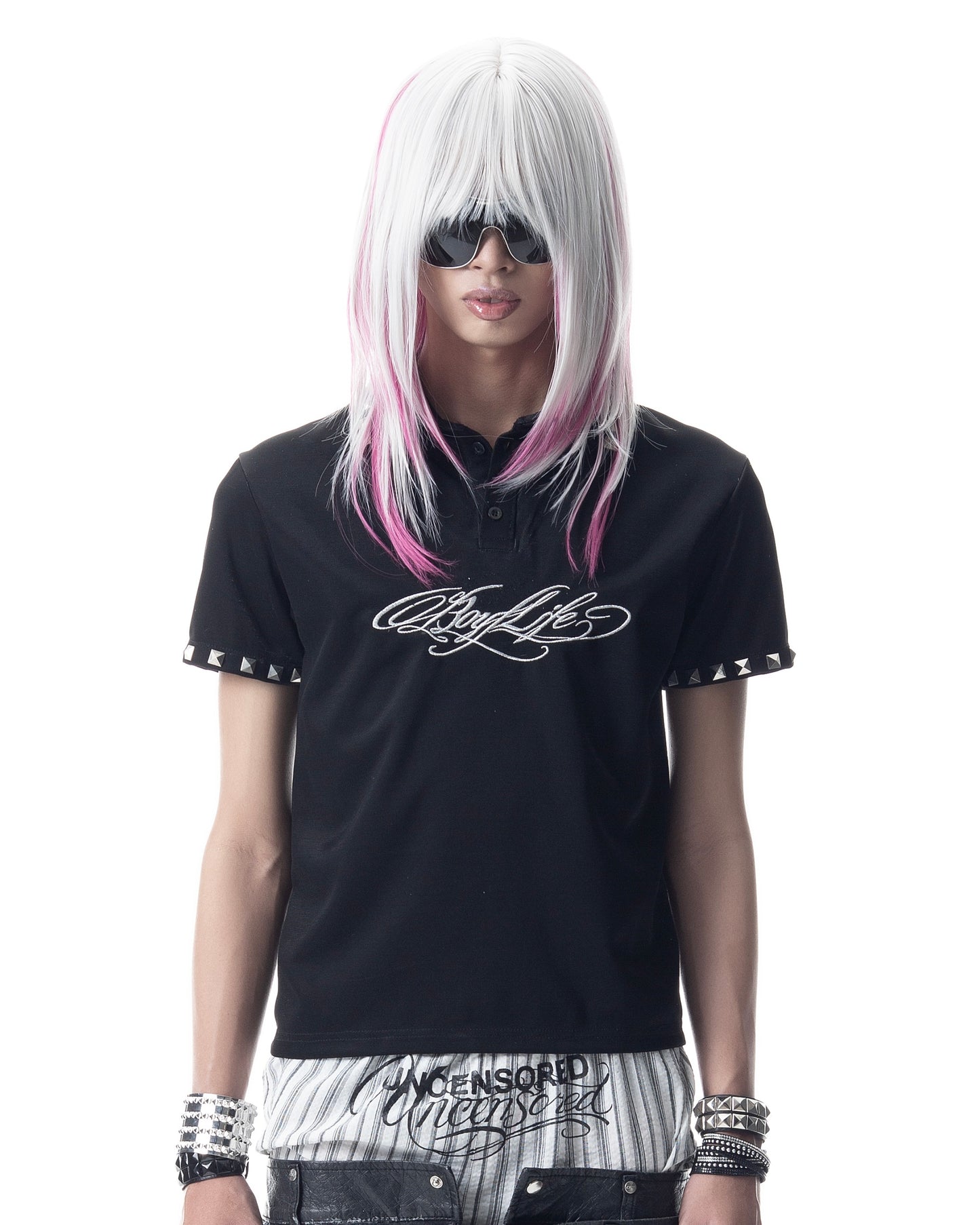 </2 BOYLIFE STUDDED POLO