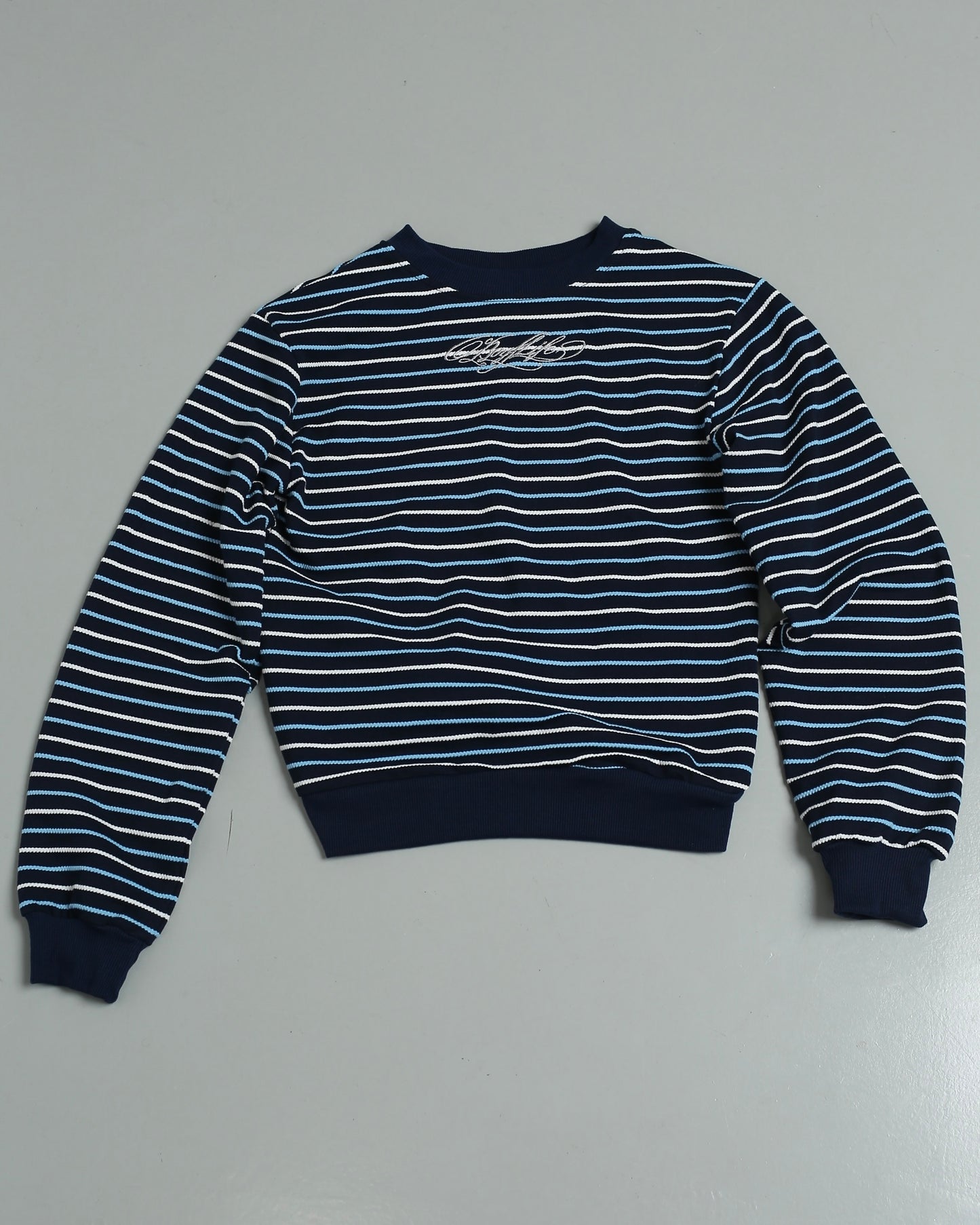 </2 BOYLIFE KNIT STRIPPED BLUE SWEATER