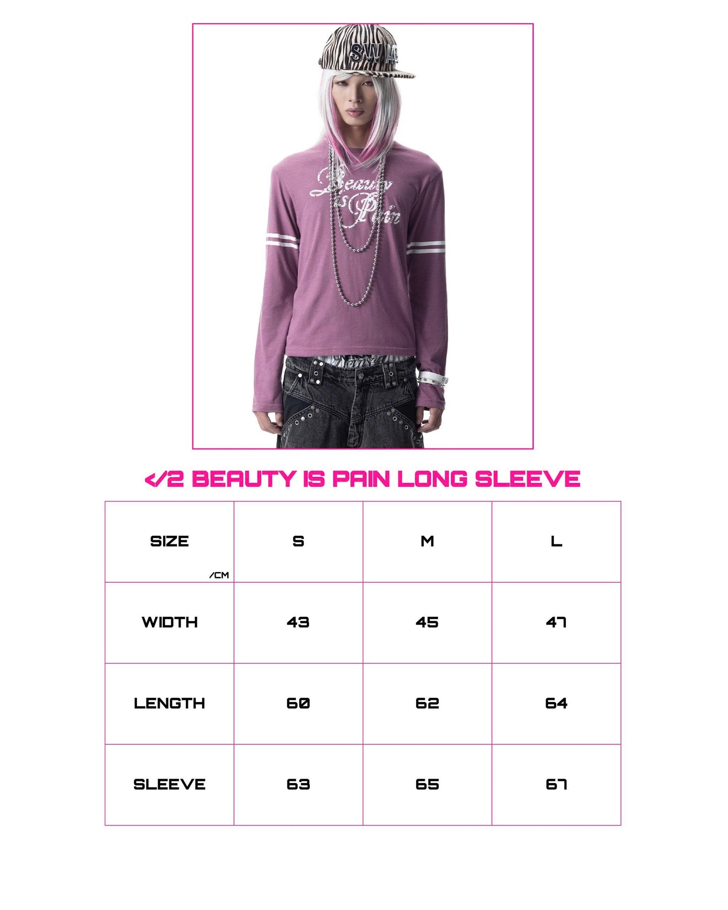 </2 BEAUTY IS PAIN LONG SLEEVE