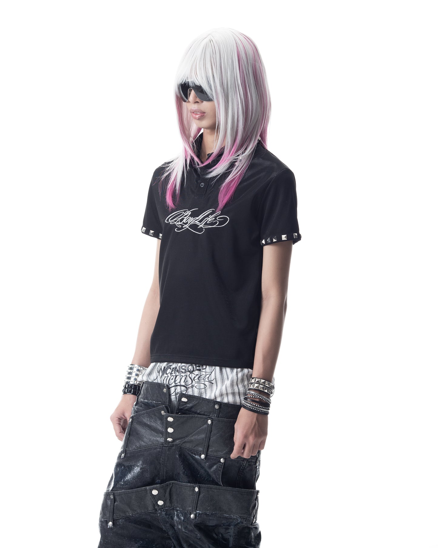 </2 BOYLIFE STUDDED POLO