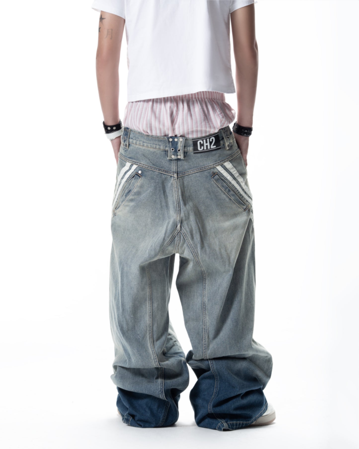 </2 BLUE TRACK JEANS