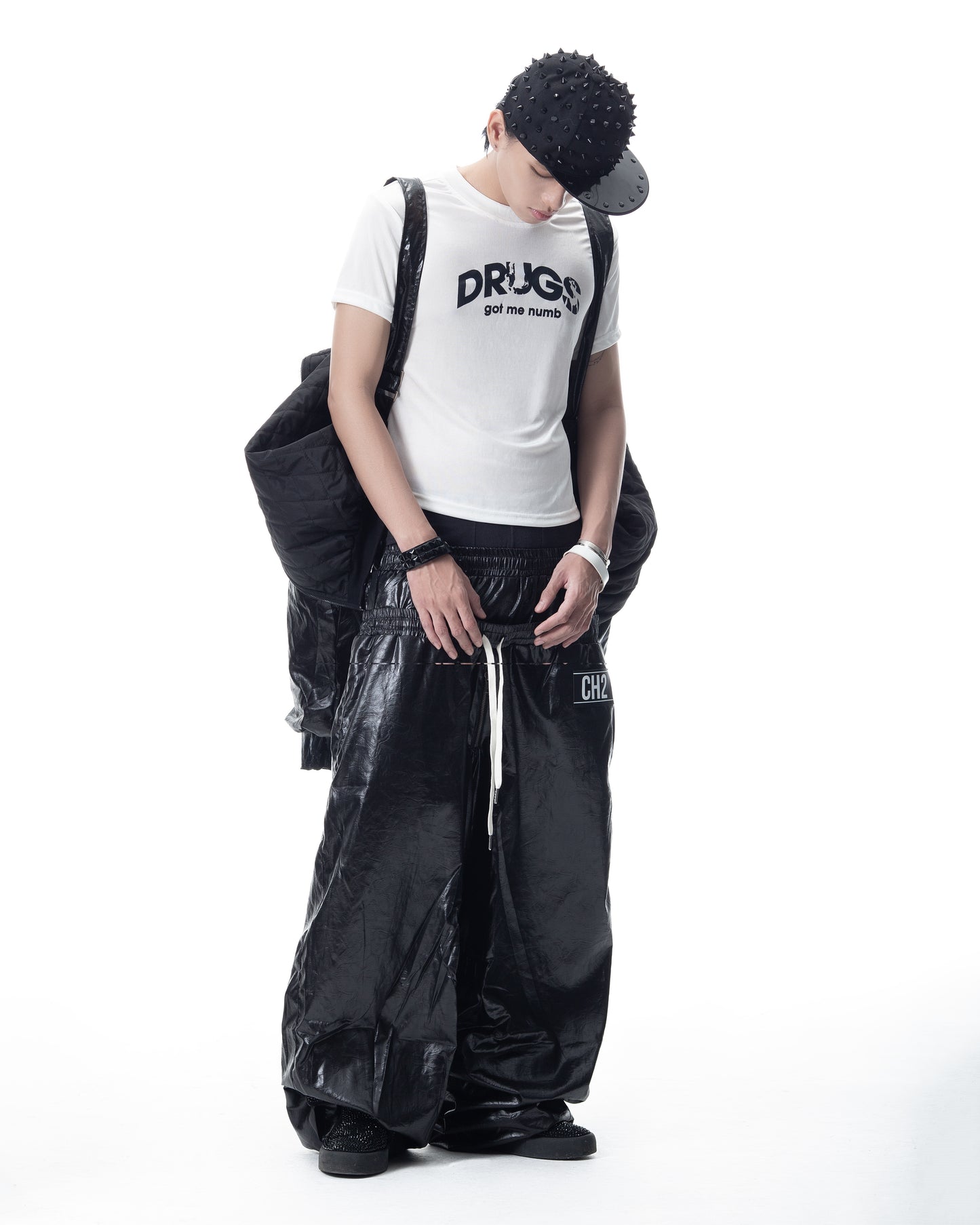 </2 DOUBLE WAIST TRACK PANTS