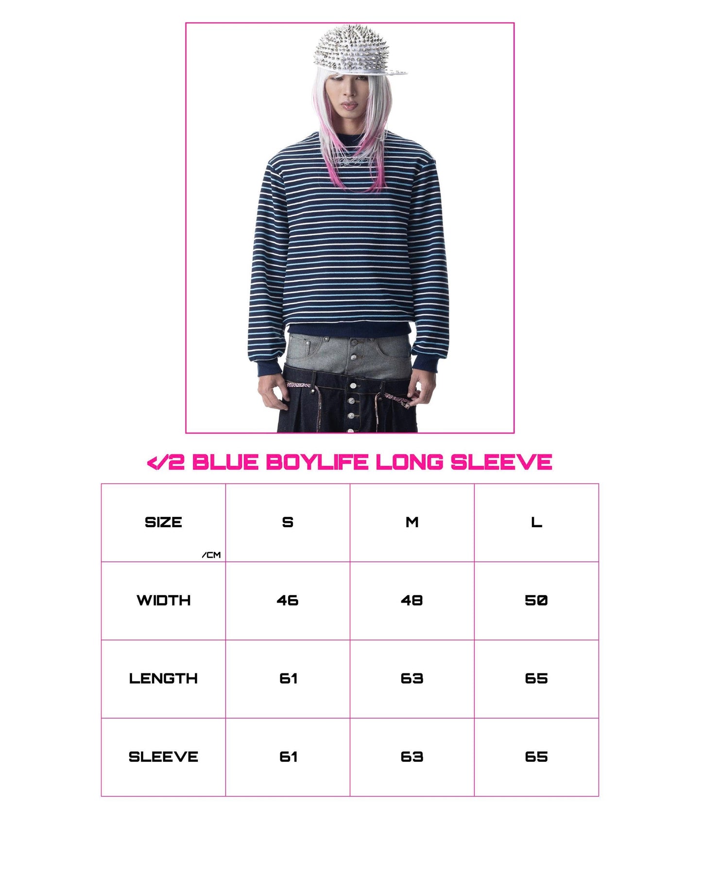 </2 BOYLIFE KNIT STRIPPED BLUE SWEATER