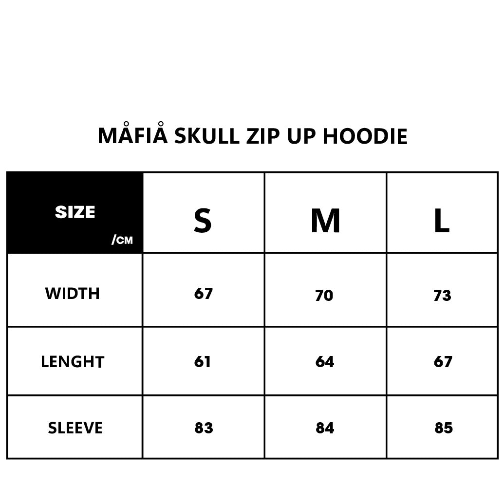 MÅFIÅ SKULL HOODIE ZIP UP