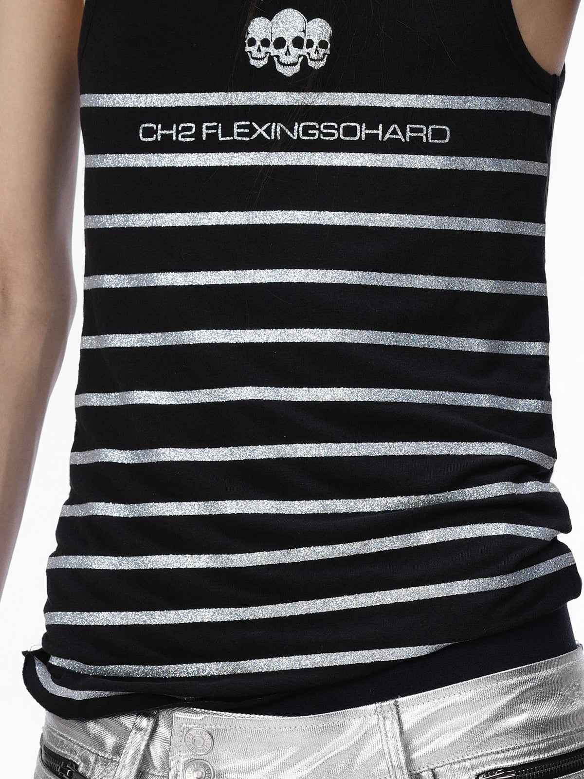 BOYPHO Glitter Stripe Tank