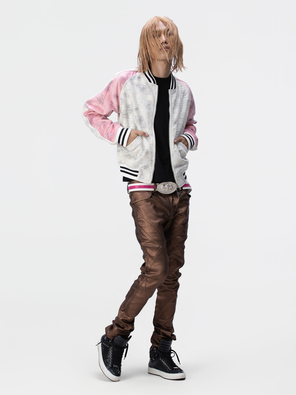 BOYPHO Gloss Skinny Pants (Brown)