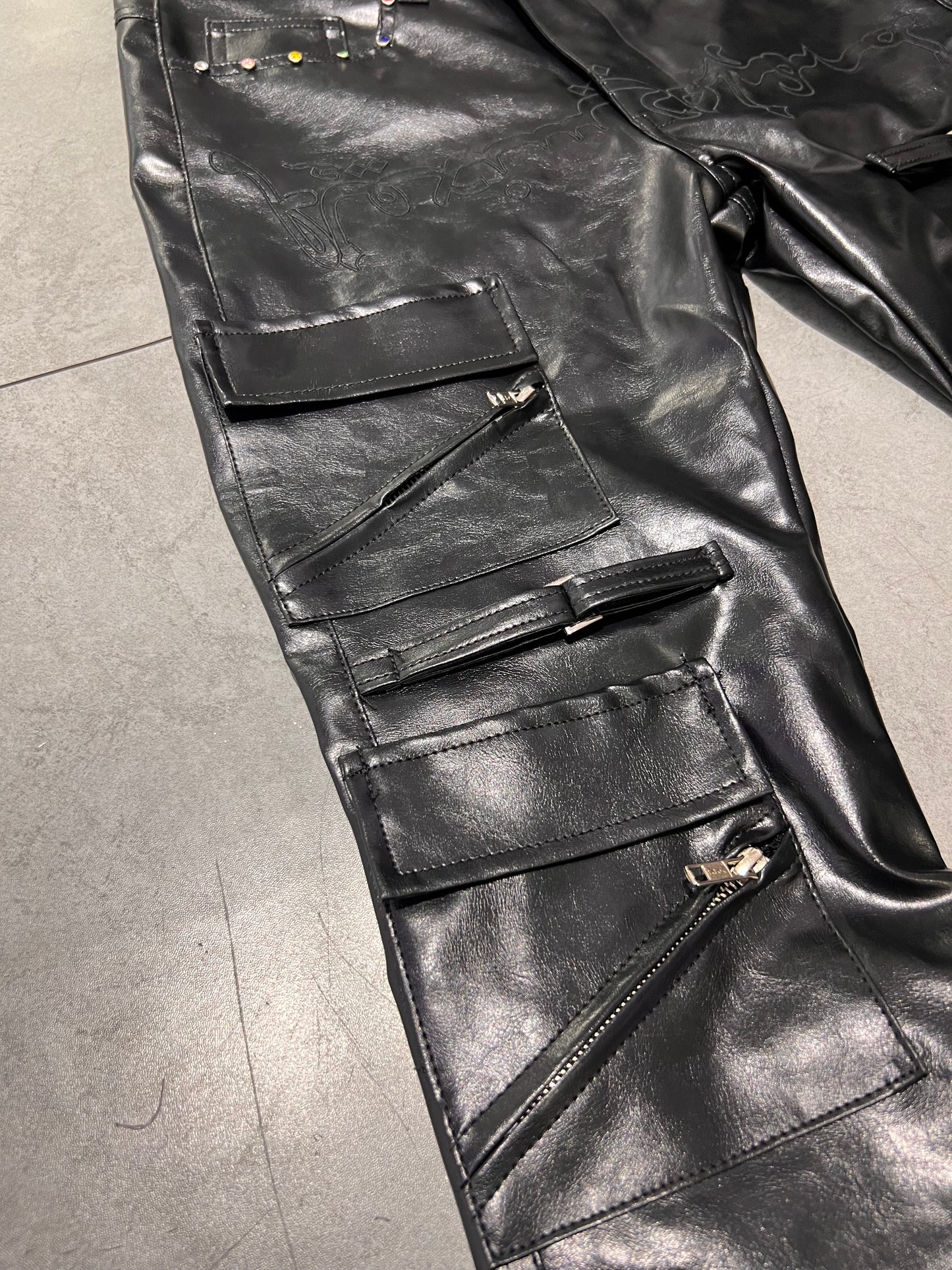 MÅFIÅ LEATHER FLARE PANTS