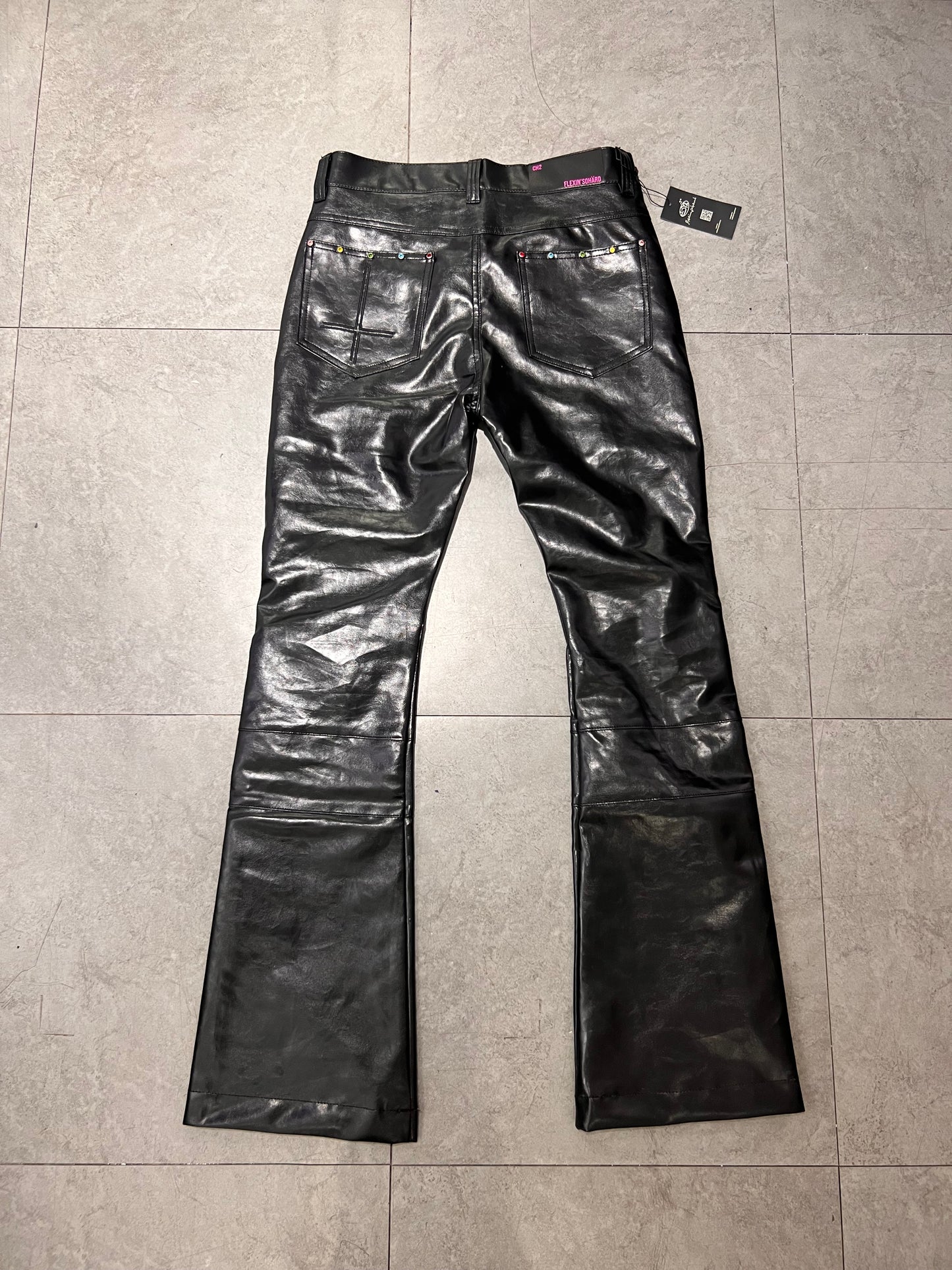 MÅFIÅ LEATHER FLARE PANTS