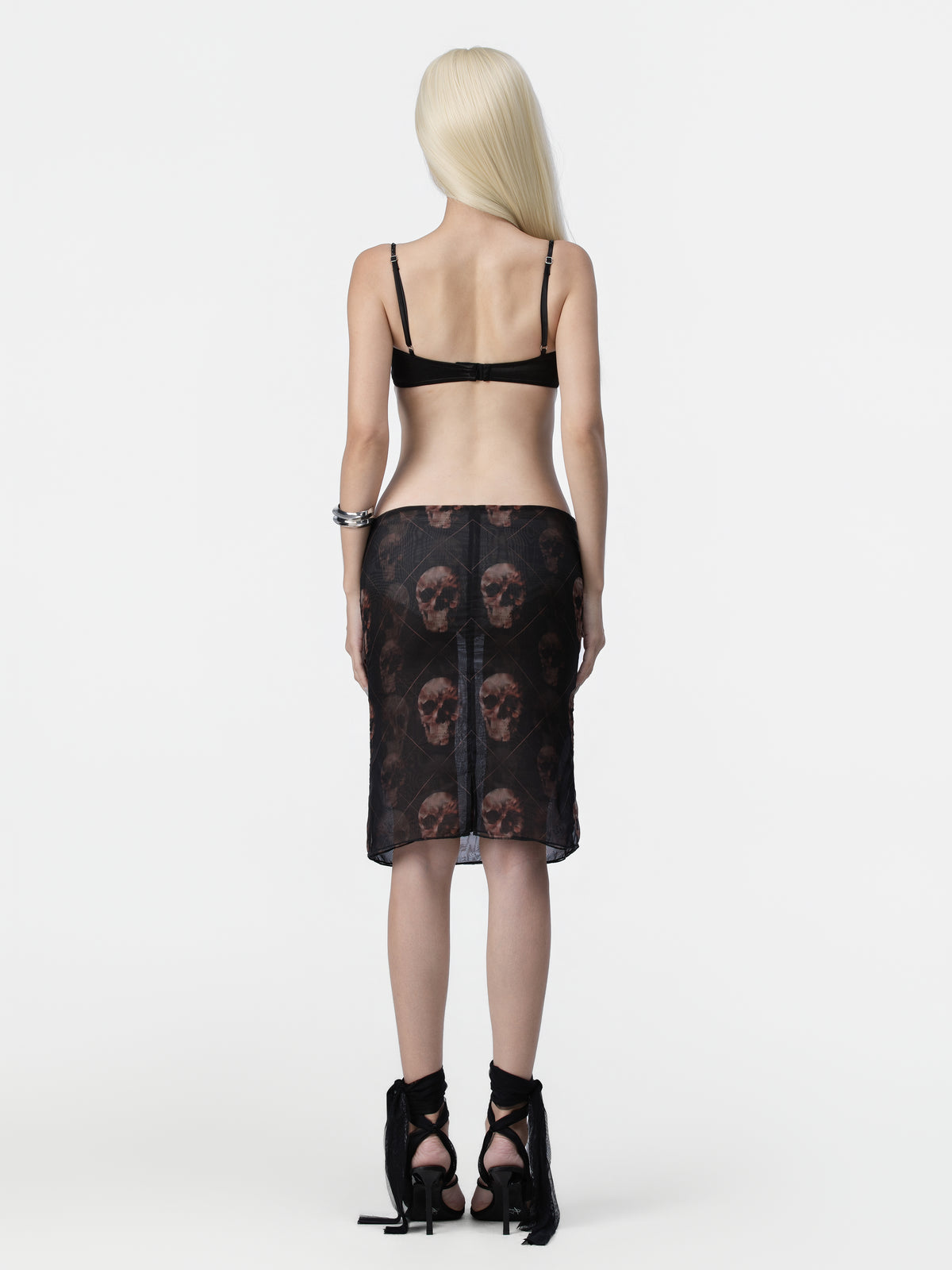 Skull Mesh Skirt