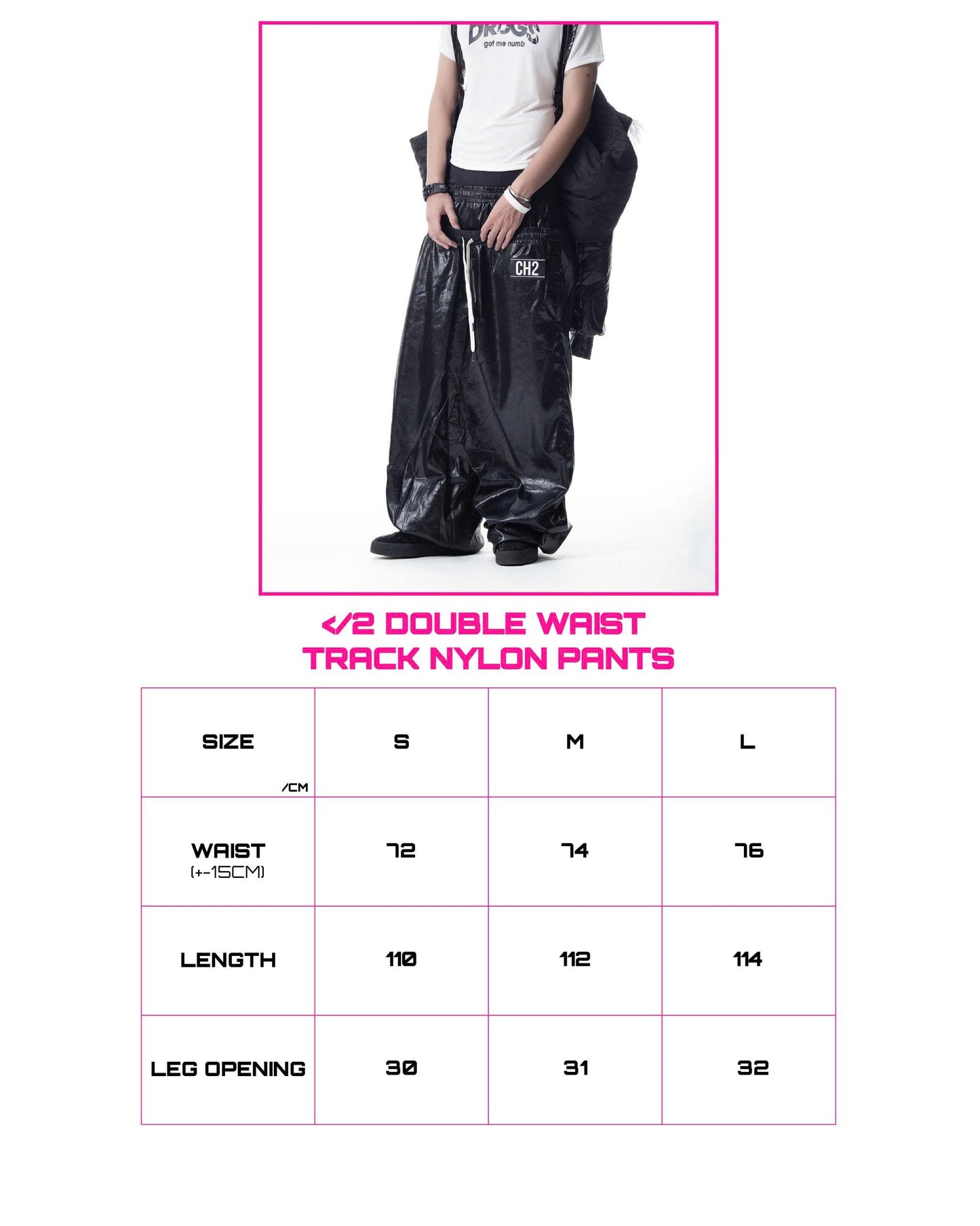 </2 DOUBLE WAIST TRACK PANTS