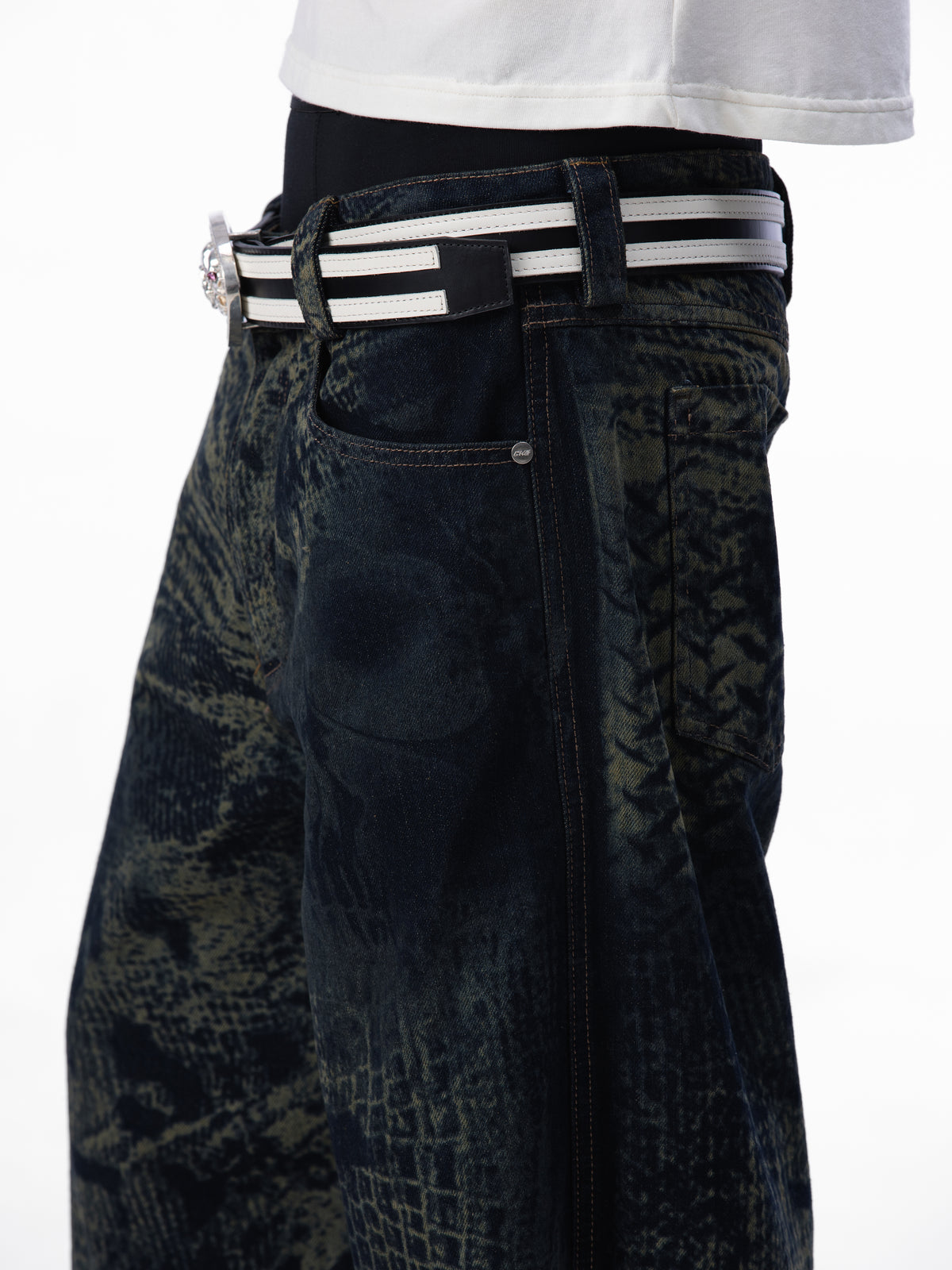 Abstract Laser Denim