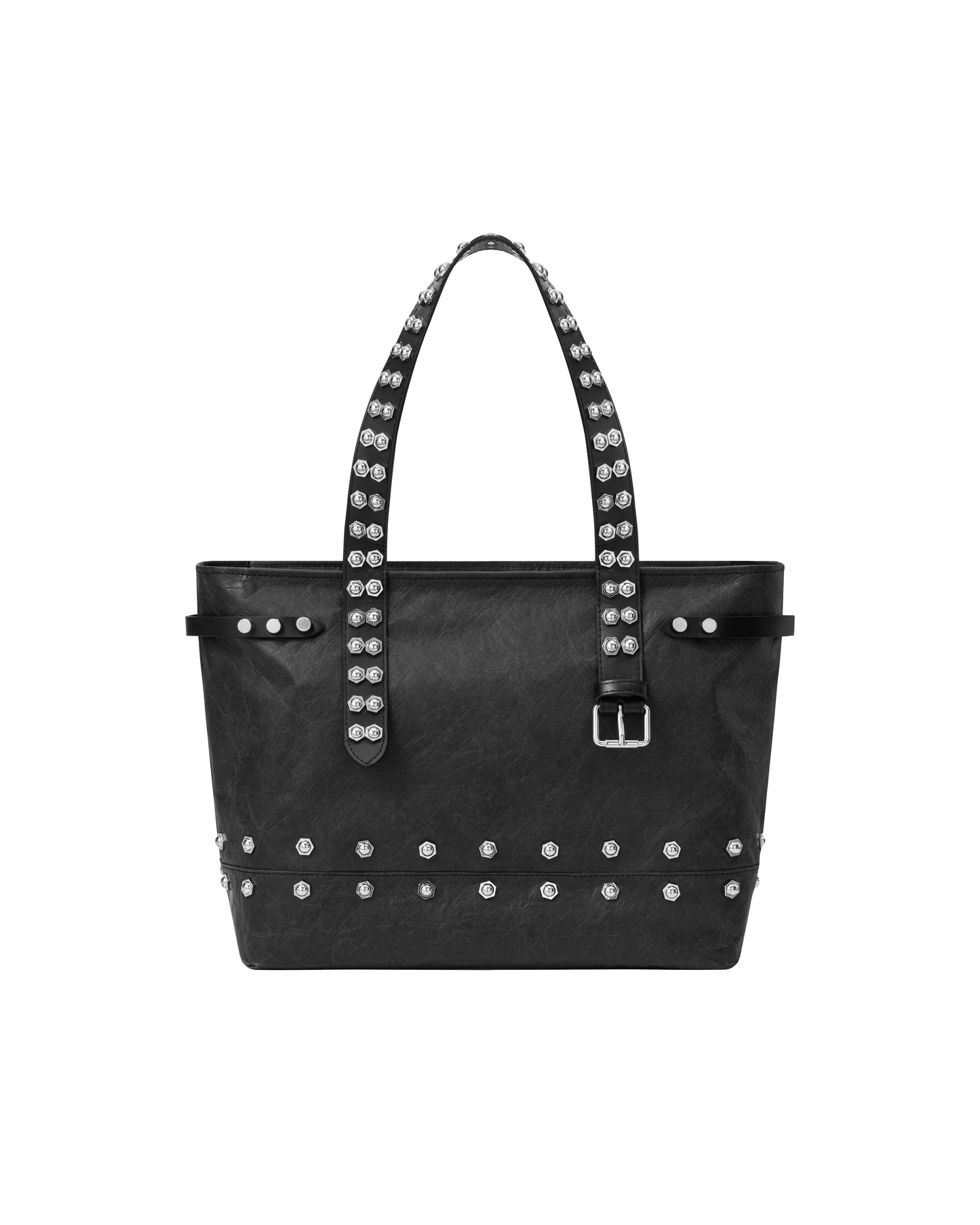 RAW PAPER LEATHER HEX TOTE