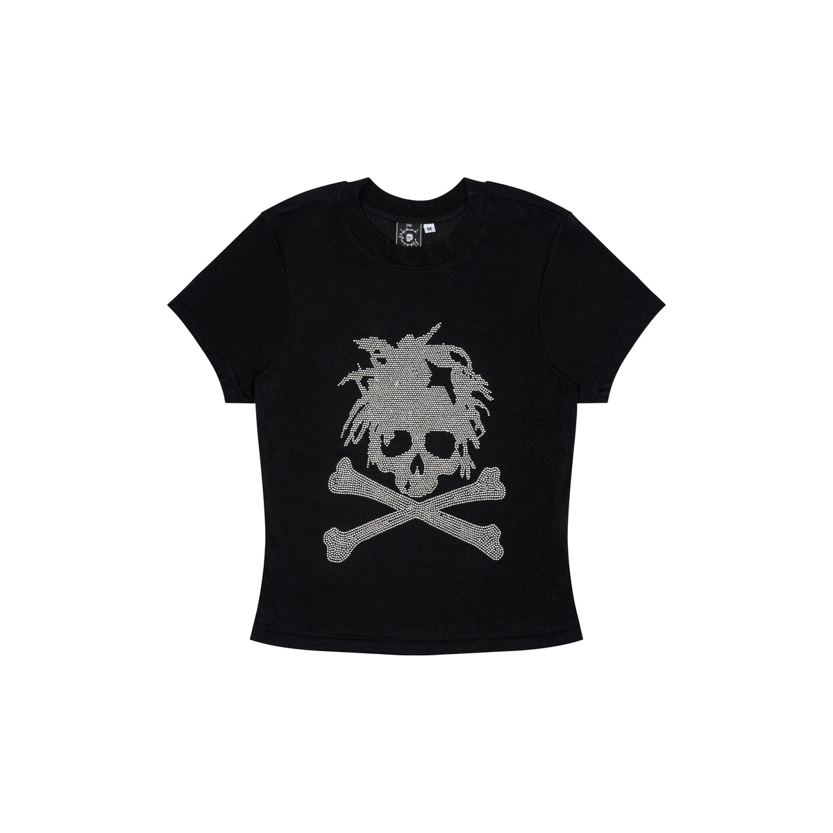 </2 SKULL RHINESTONES TSHIRT