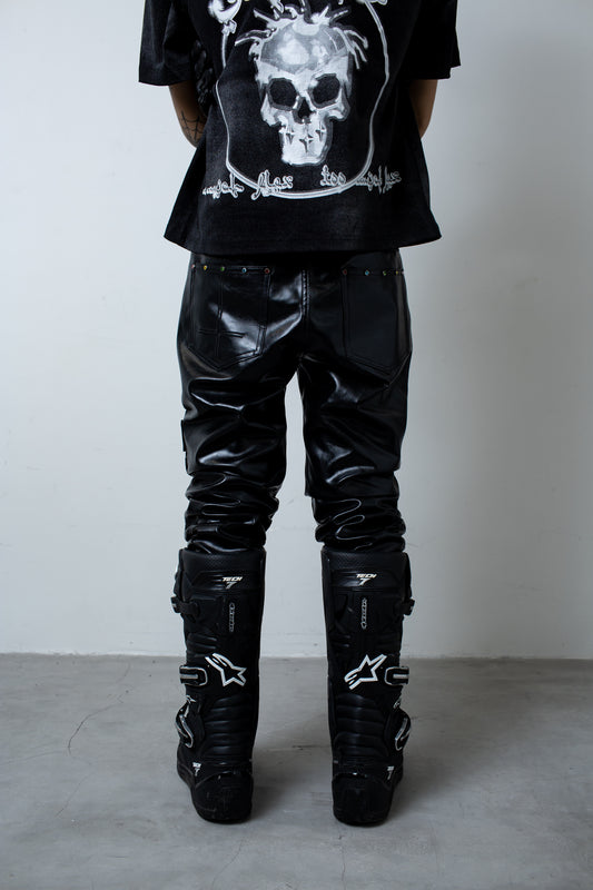 MÅFIÅ LEATHER FLARE PANTS