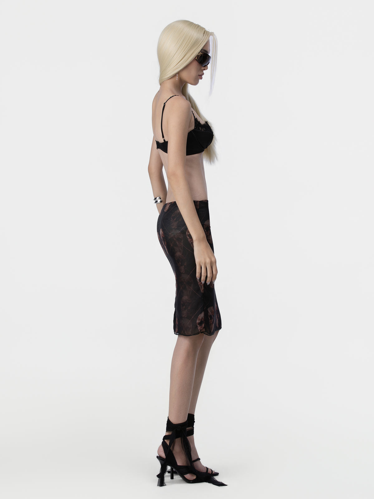 Skull Mesh Skirt