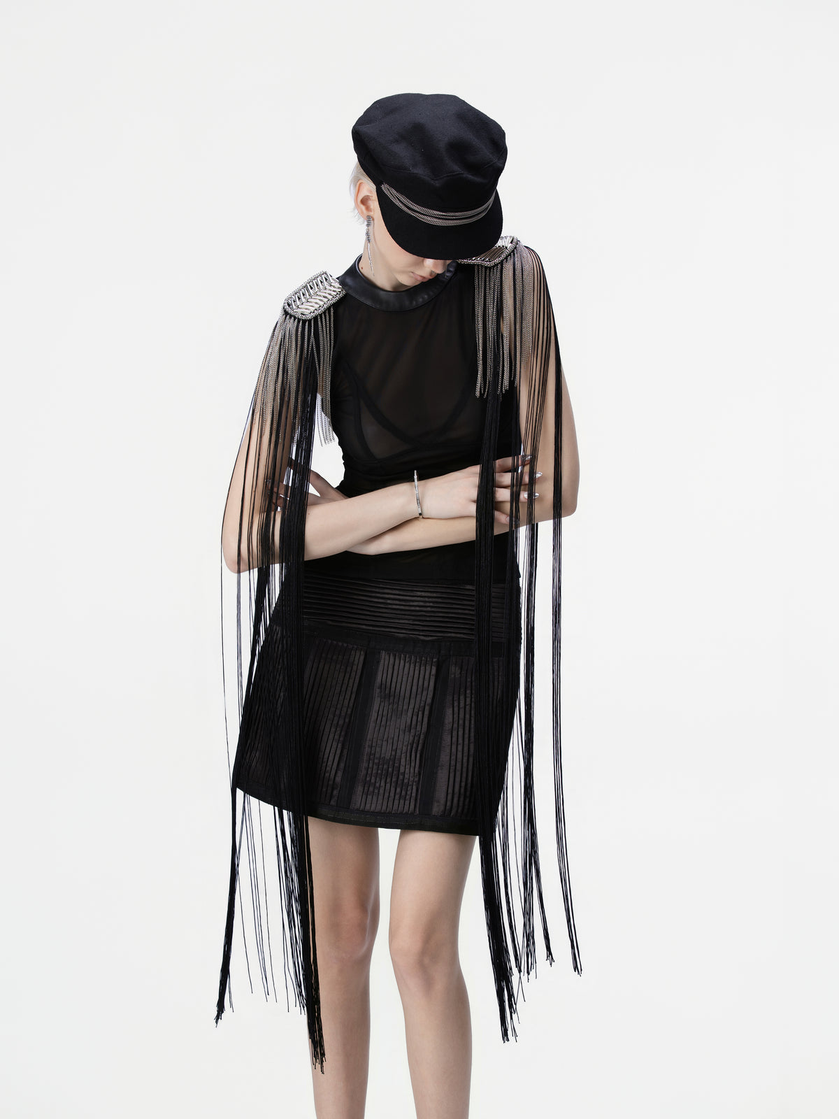 QUYCO Cascade Fringe Top