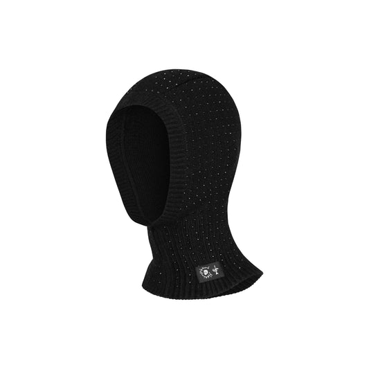 "TOO MUCH FLEX" RHINESTONES BALACLAVA (BLACK ON BLACK)