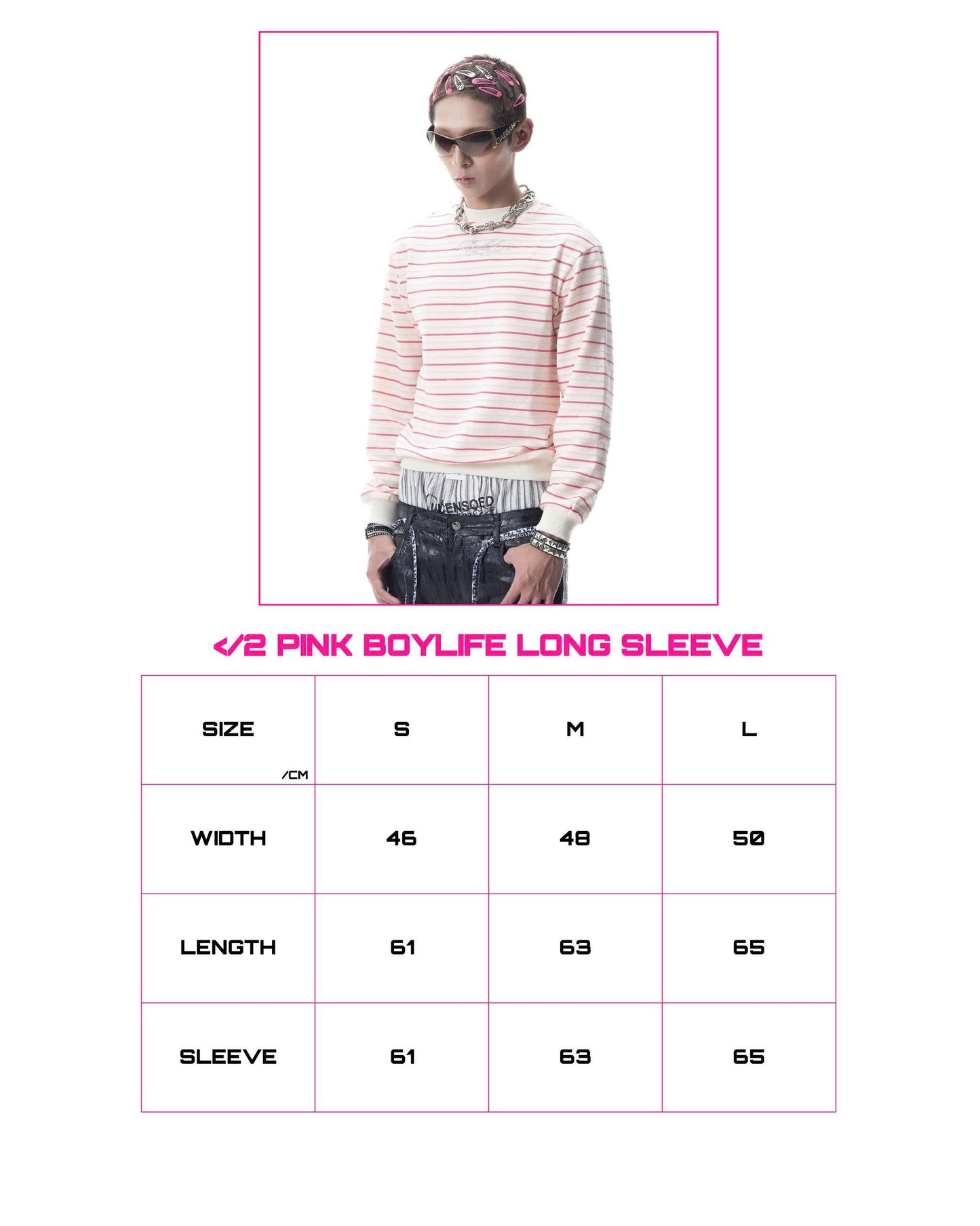 </2 BOYLIFE KNIT STRIPPED PINK SWEATER