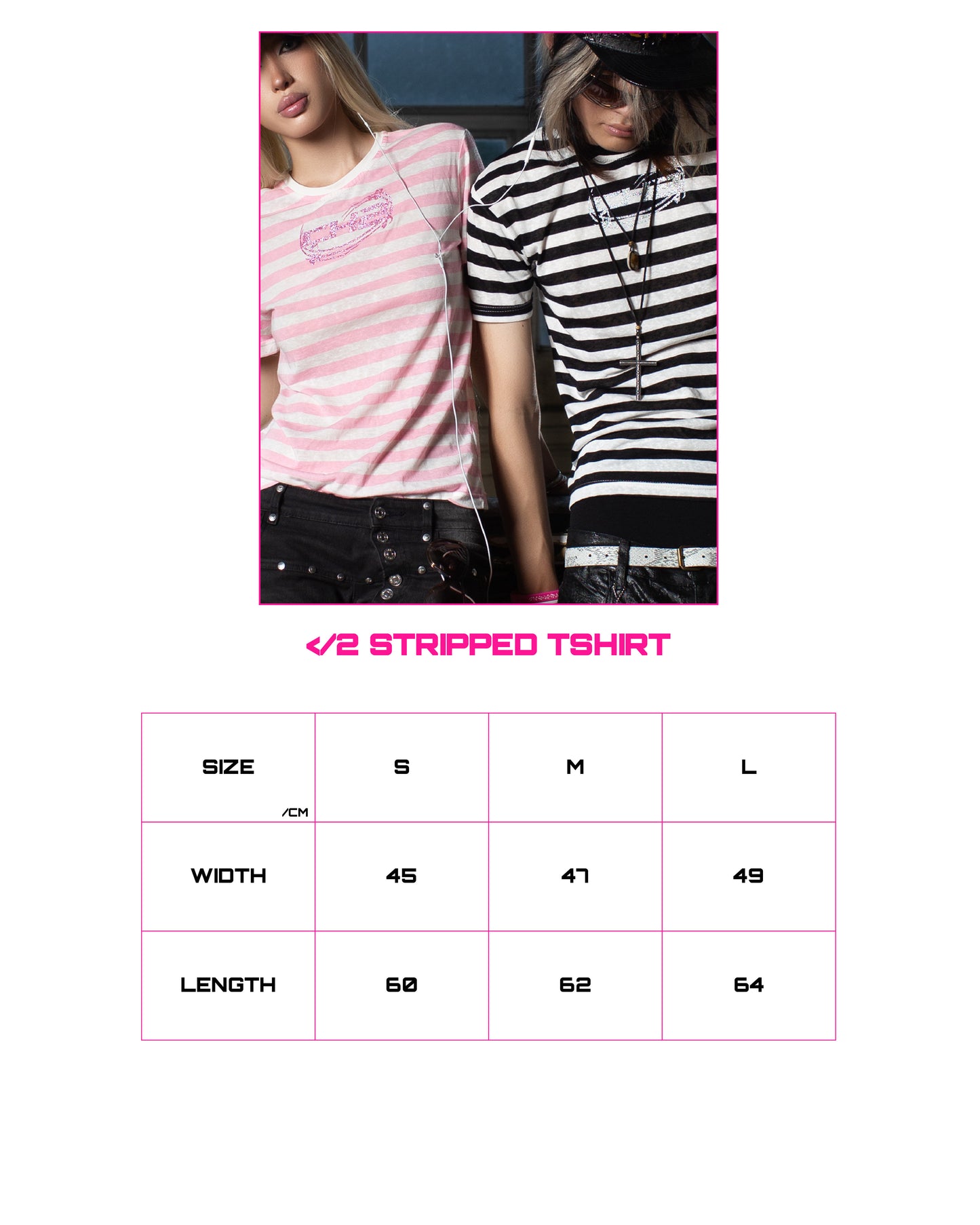 </2 MUSIC STRIPED TSHIRT