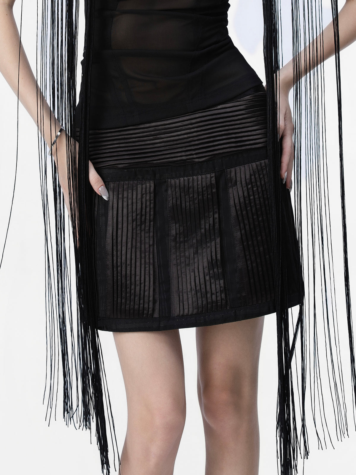 QUYCO Pleated Mini Skirt