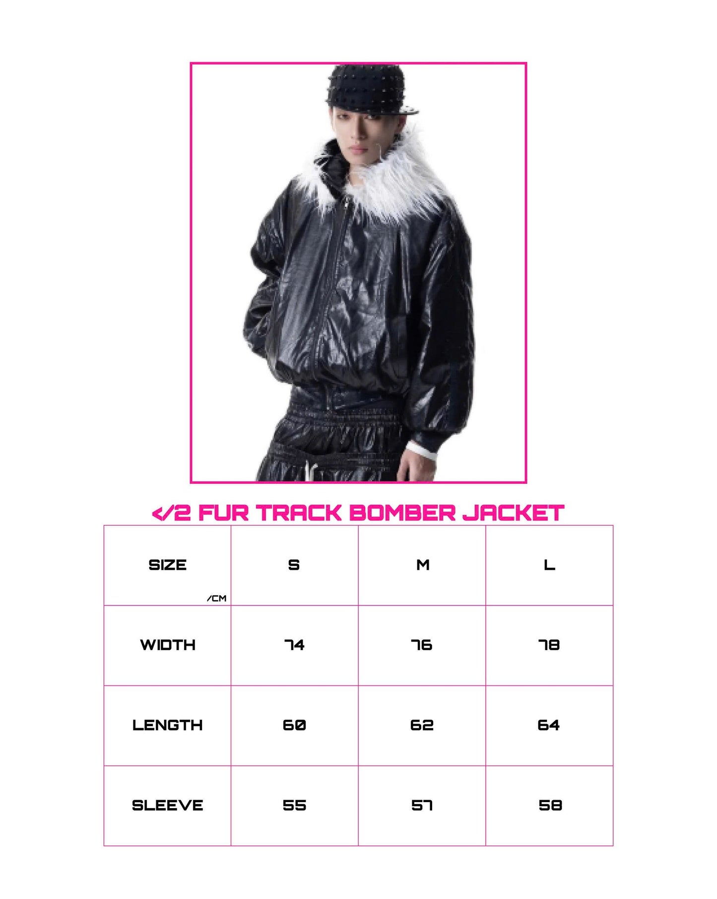 </2 FUR TRACK BOMBER JACKET