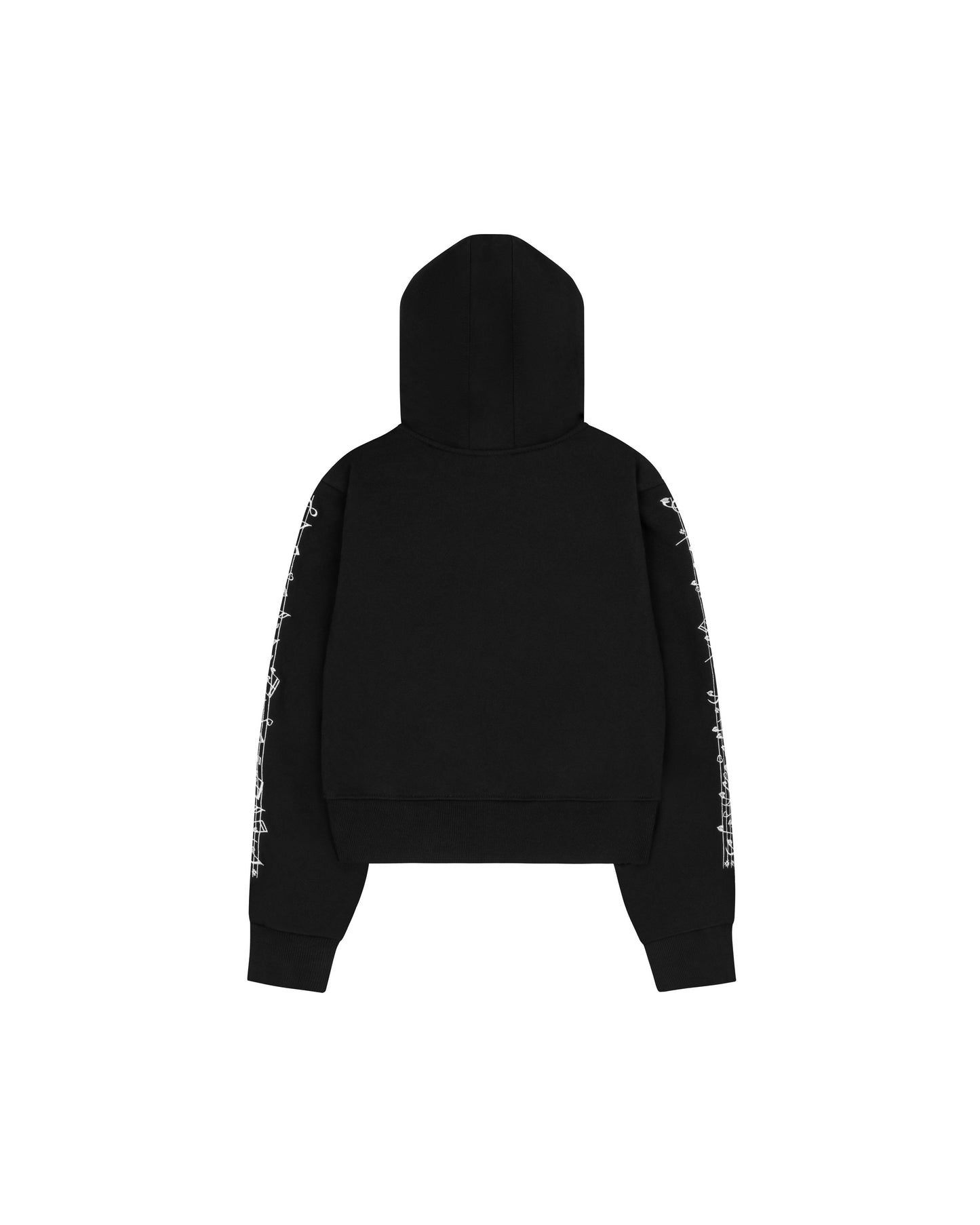 GLITTER MUSIC ZIP HOODIE