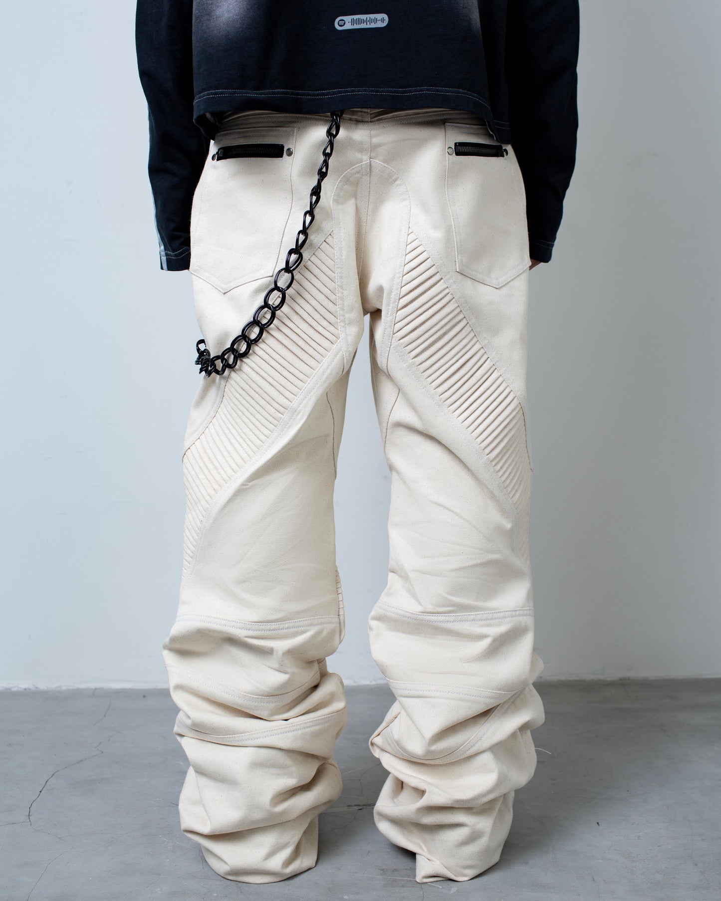 MÅFIÅ BIKER JEANS (ALL WHITE)