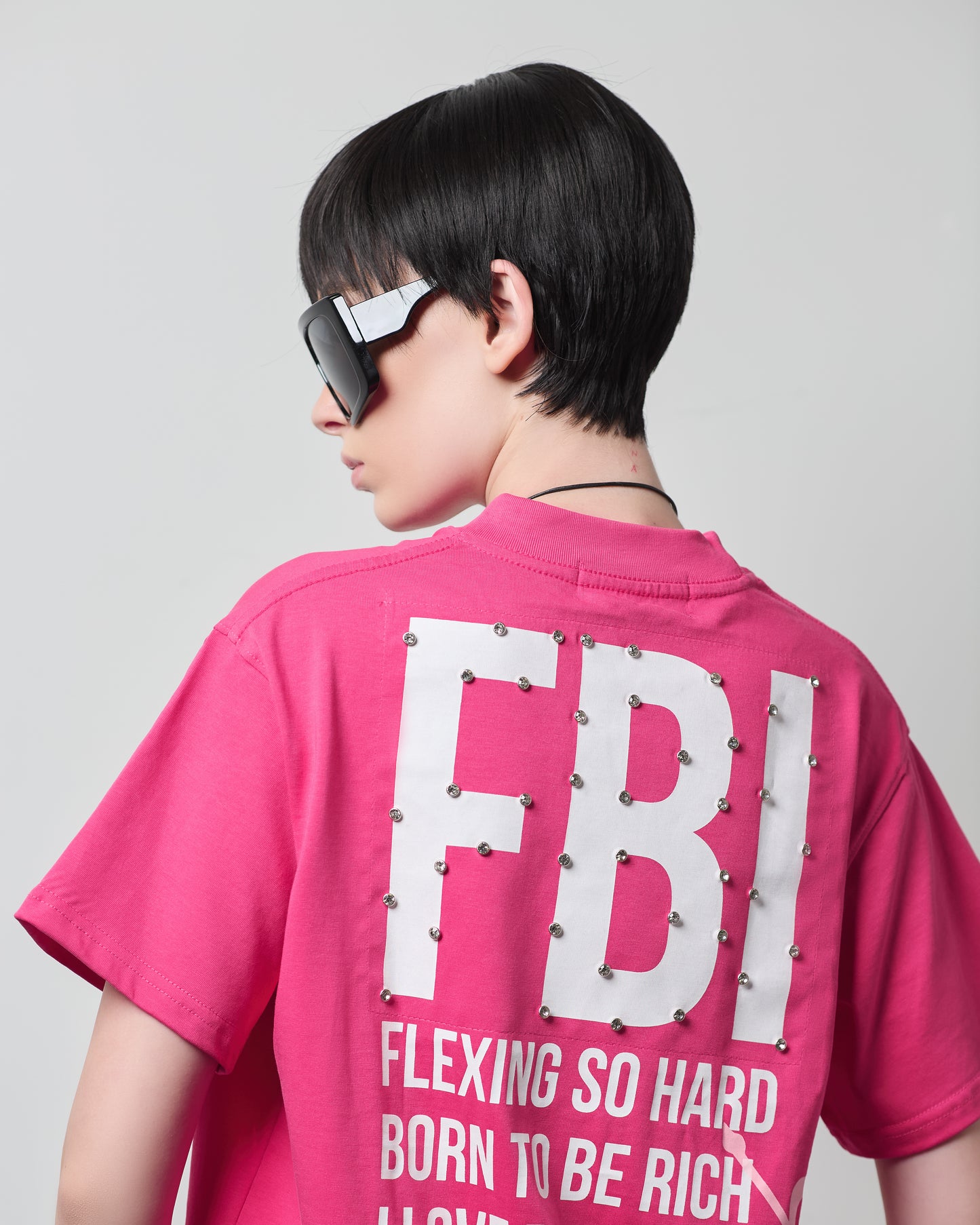 "FBI" T-shirt (Pink)