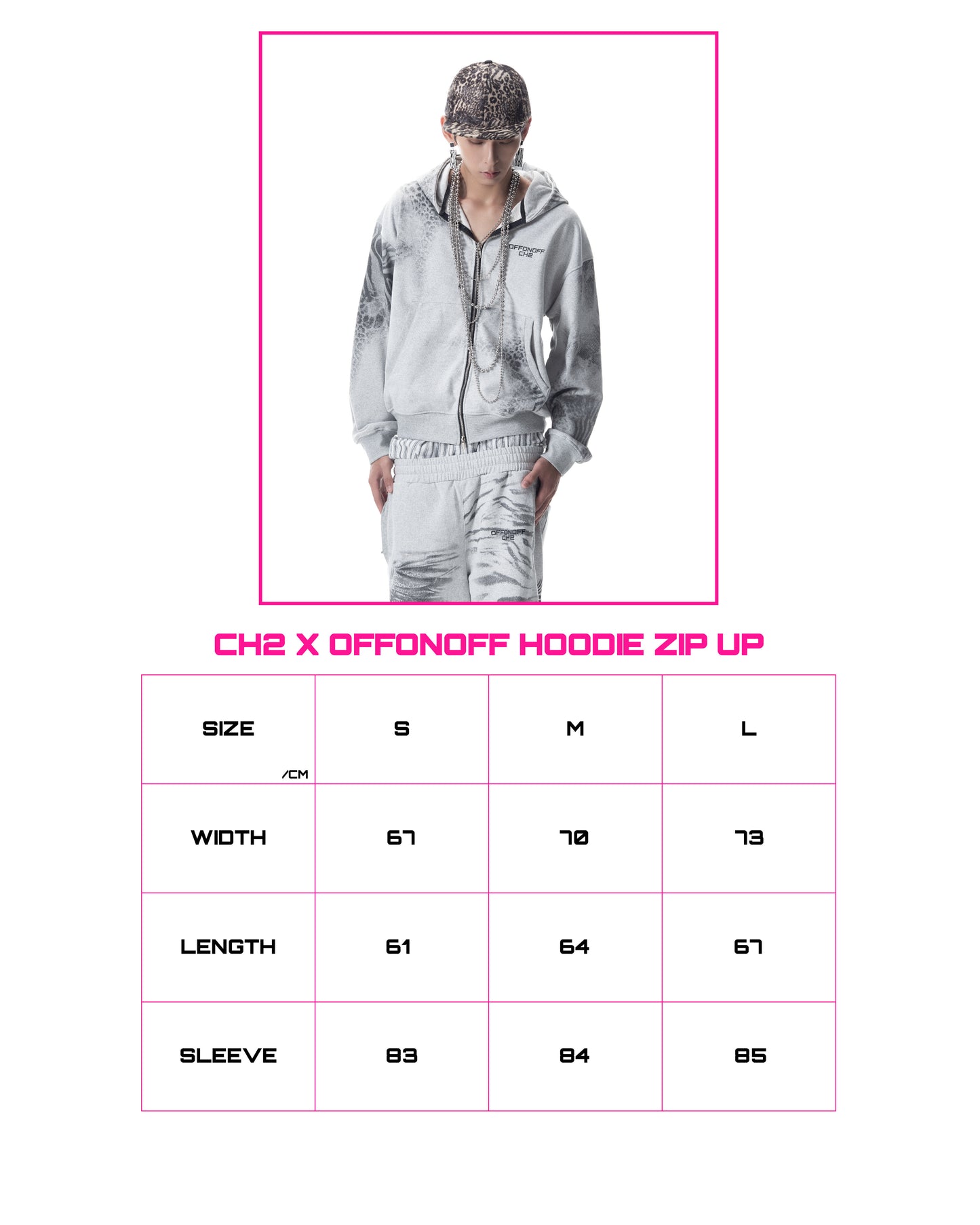 </2 CH2 X OFFONOFF HOODIE ZIP UP
