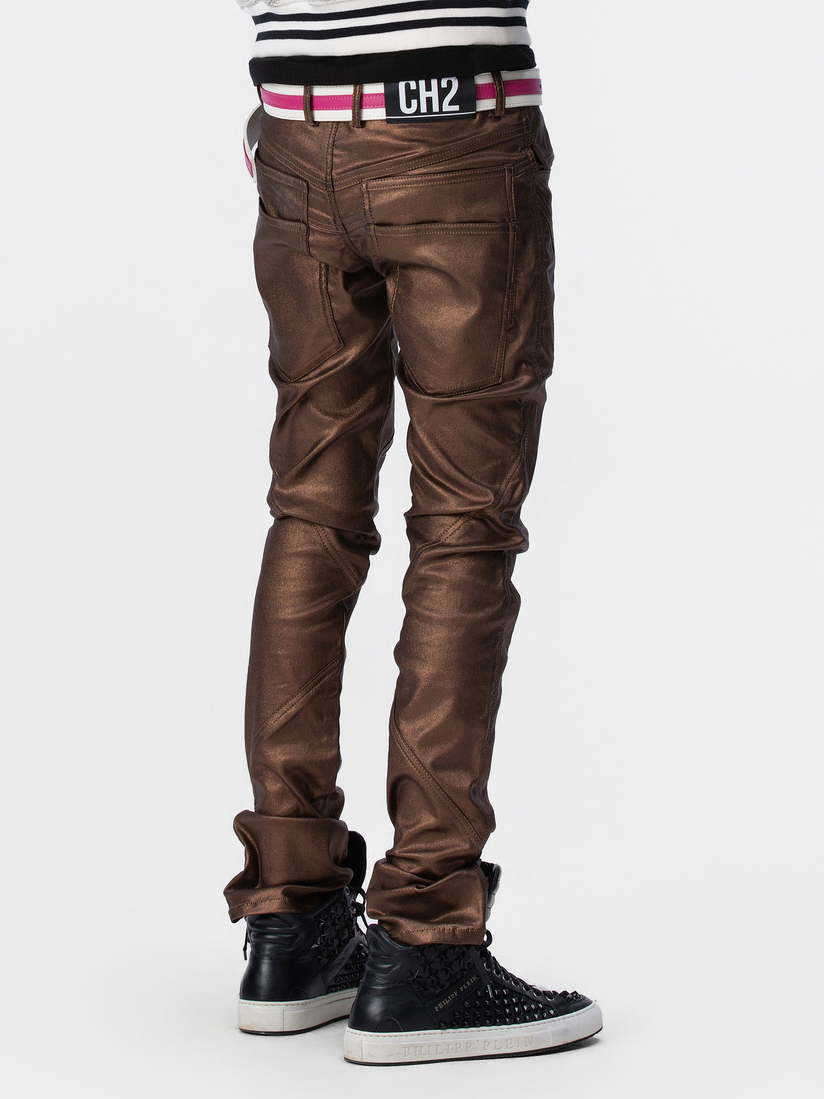 BOYPHO Gloss Skinny Pants (Brown)