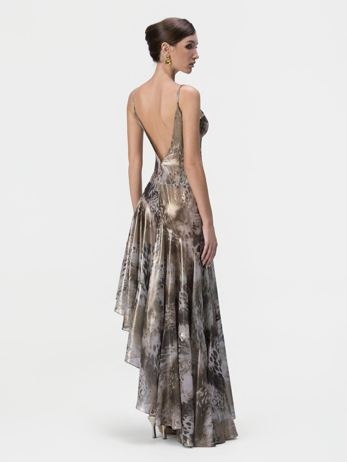 QUYCO Glossy Long Dress