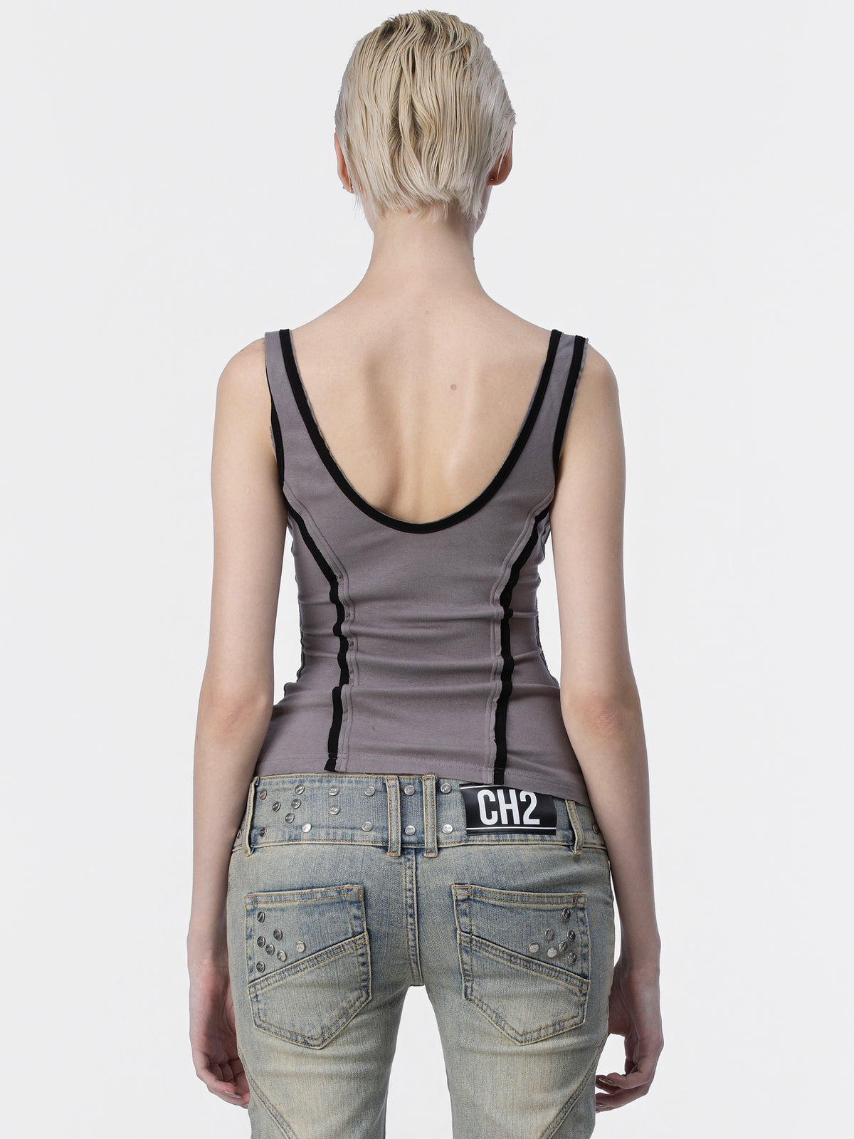 Draped Chain Tank Top