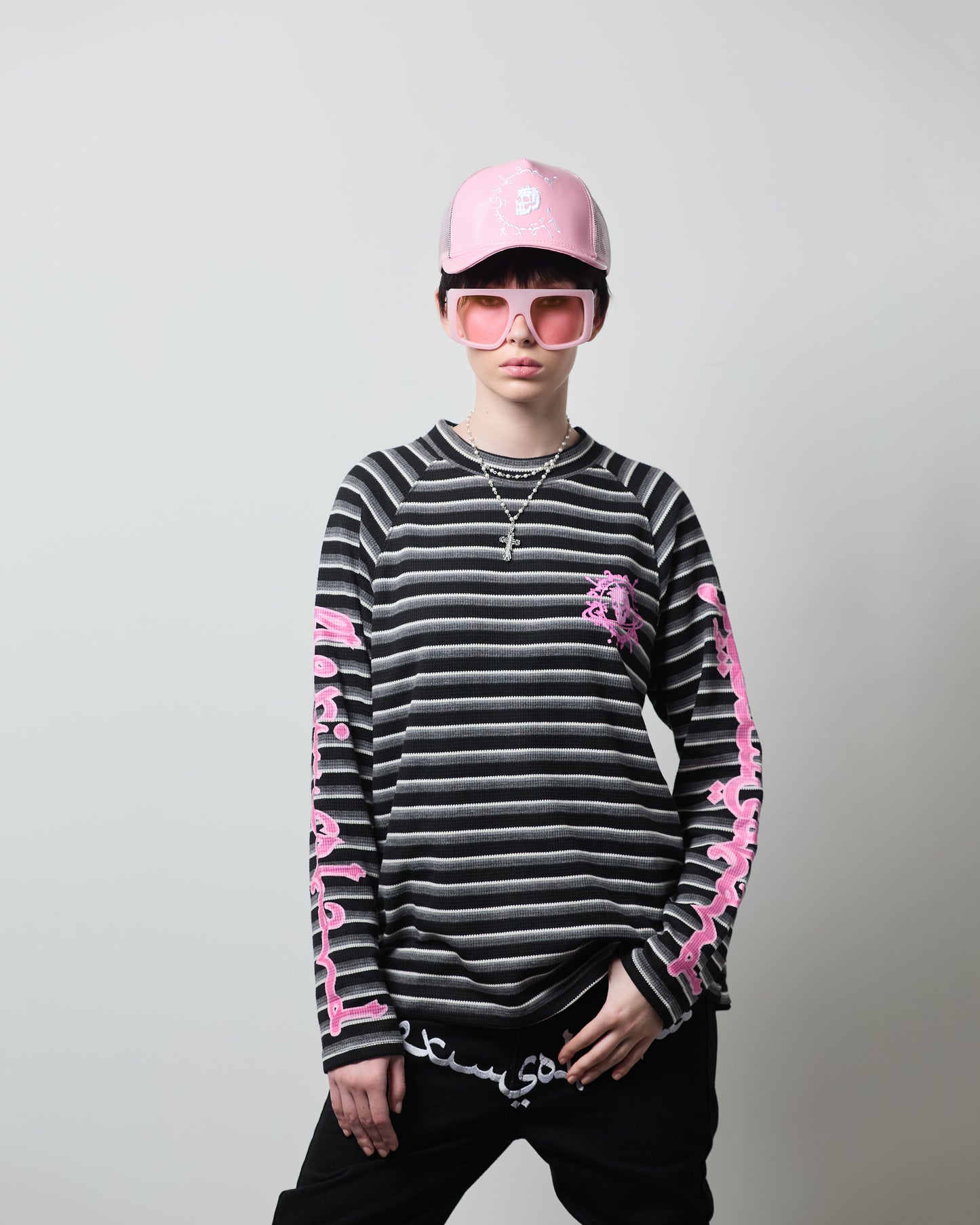 Pink "TOO MUCH FLEX" Trucker Hat