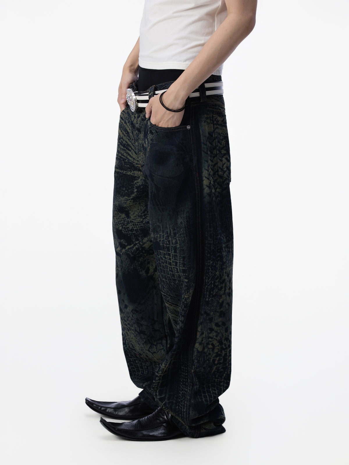 Abstract Laser Denim