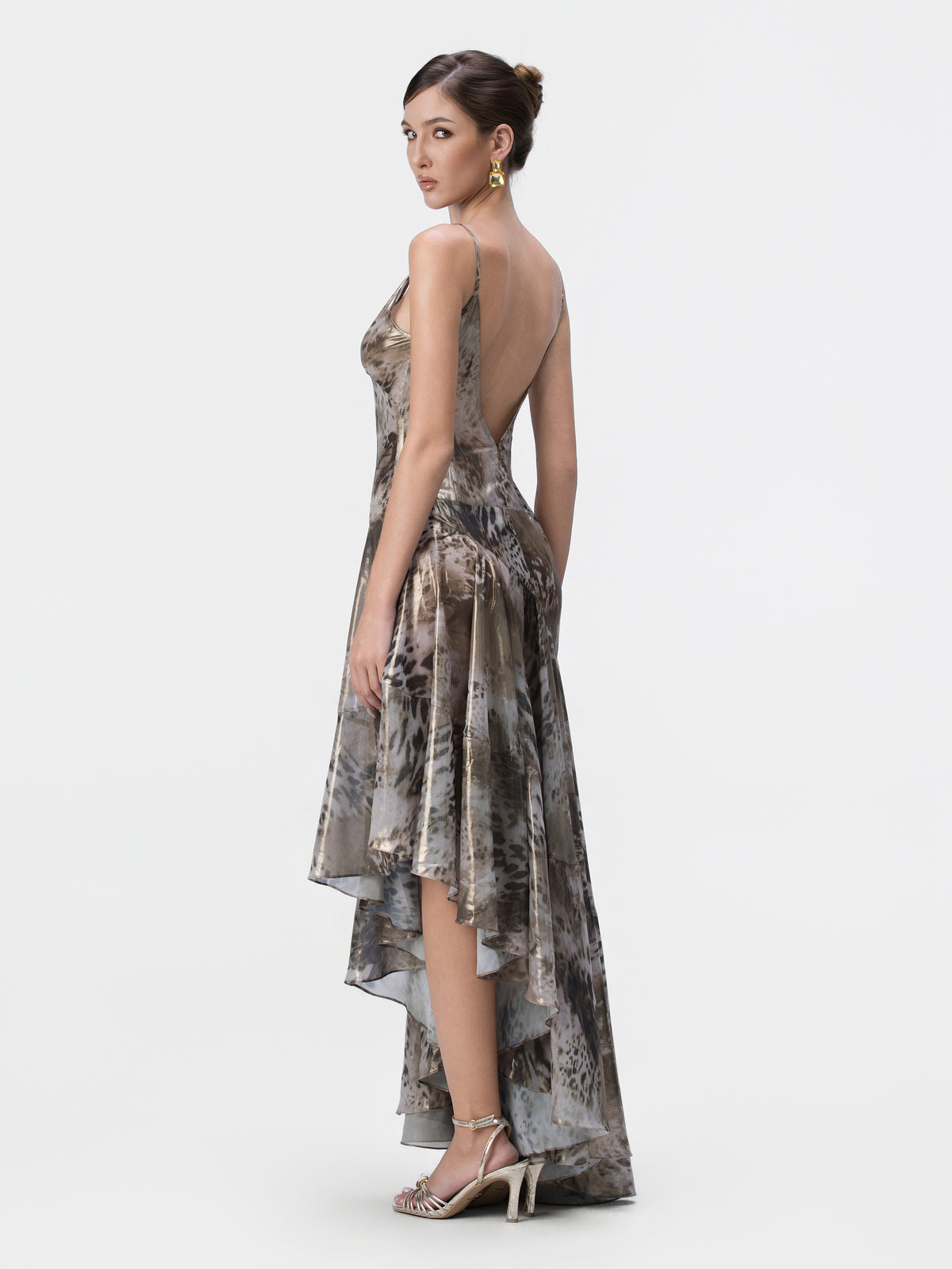 QUYCO Glossy Long Dress
