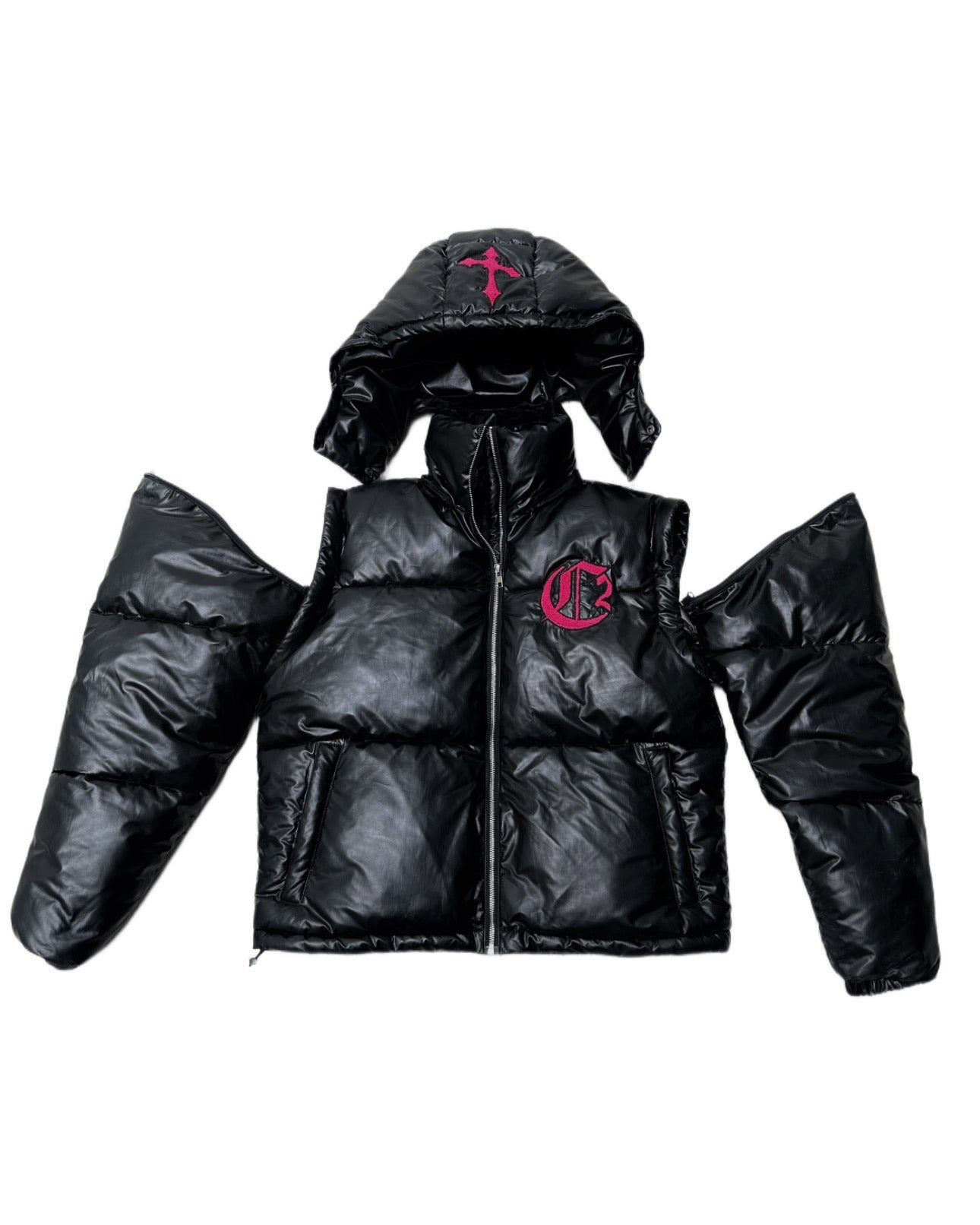 DOUBLE C CROSS PUFFER JACKETS (CH2 X COZY)