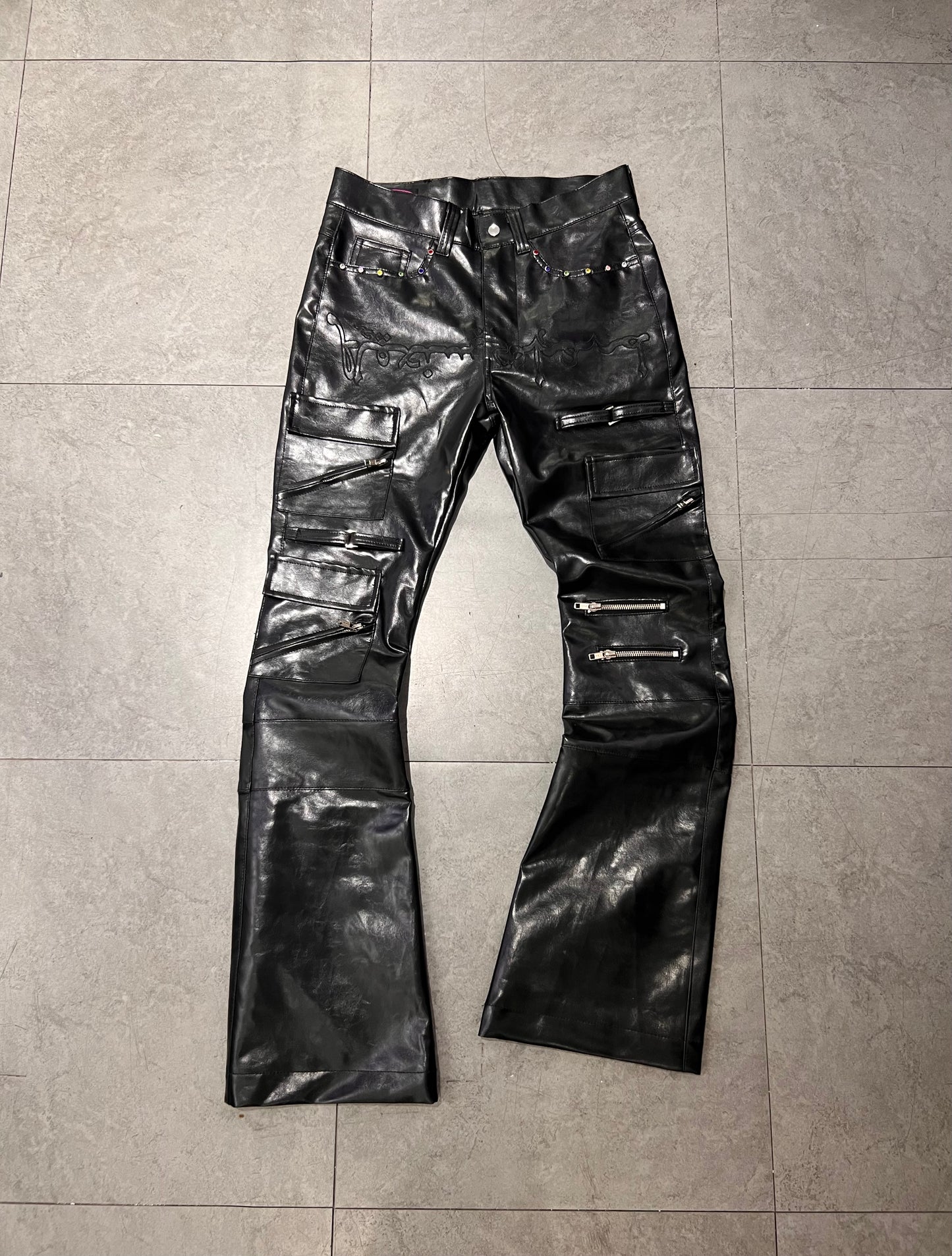 MÅFIÅ LEATHER FLARE PANTS