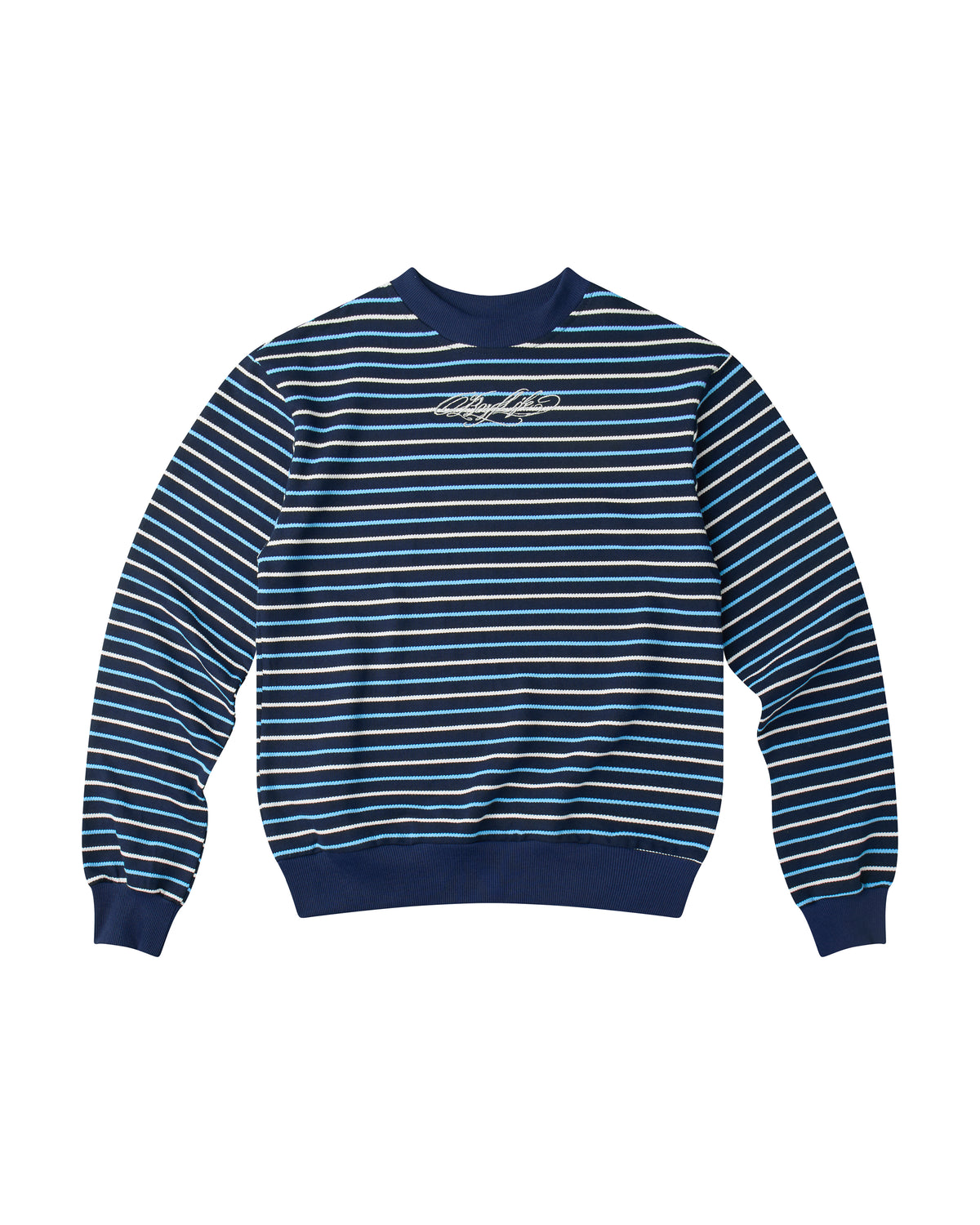 </2 BOYLIFE KNIT STRIPED BLUE SWEATER