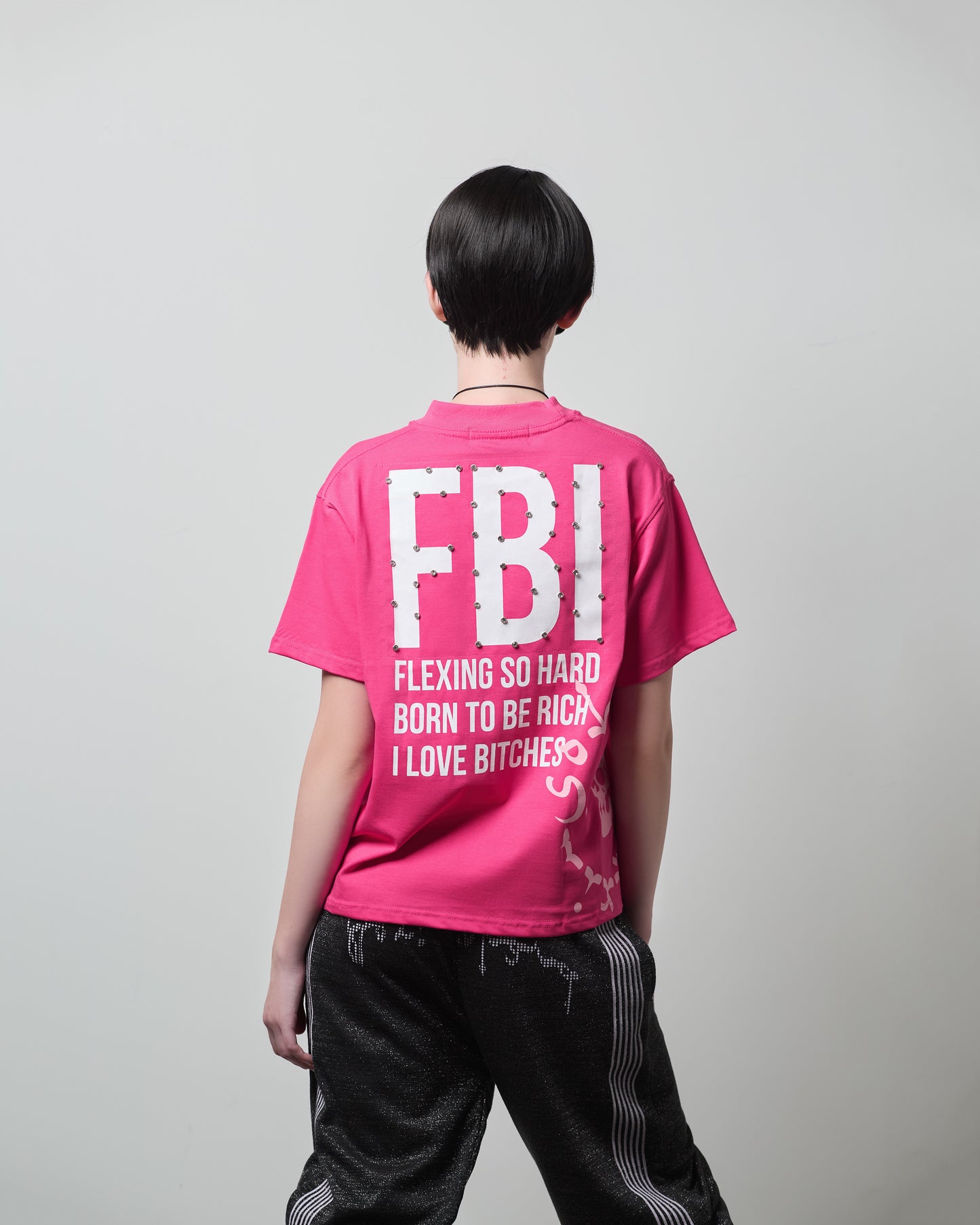 "FBI" T-shirt (Pink)