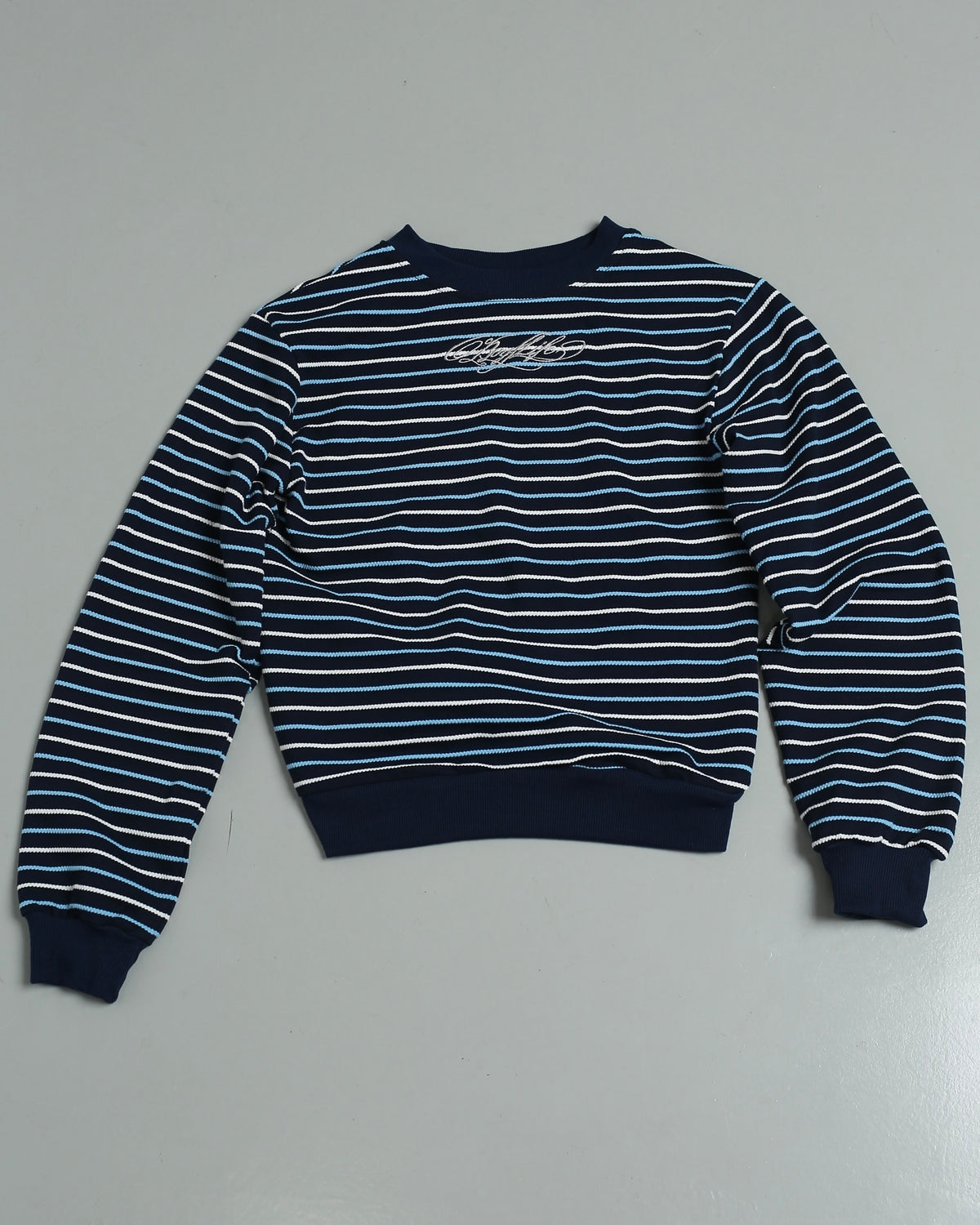 </2 BOYLIFE KNIT STRIPED BLUE SWEATER