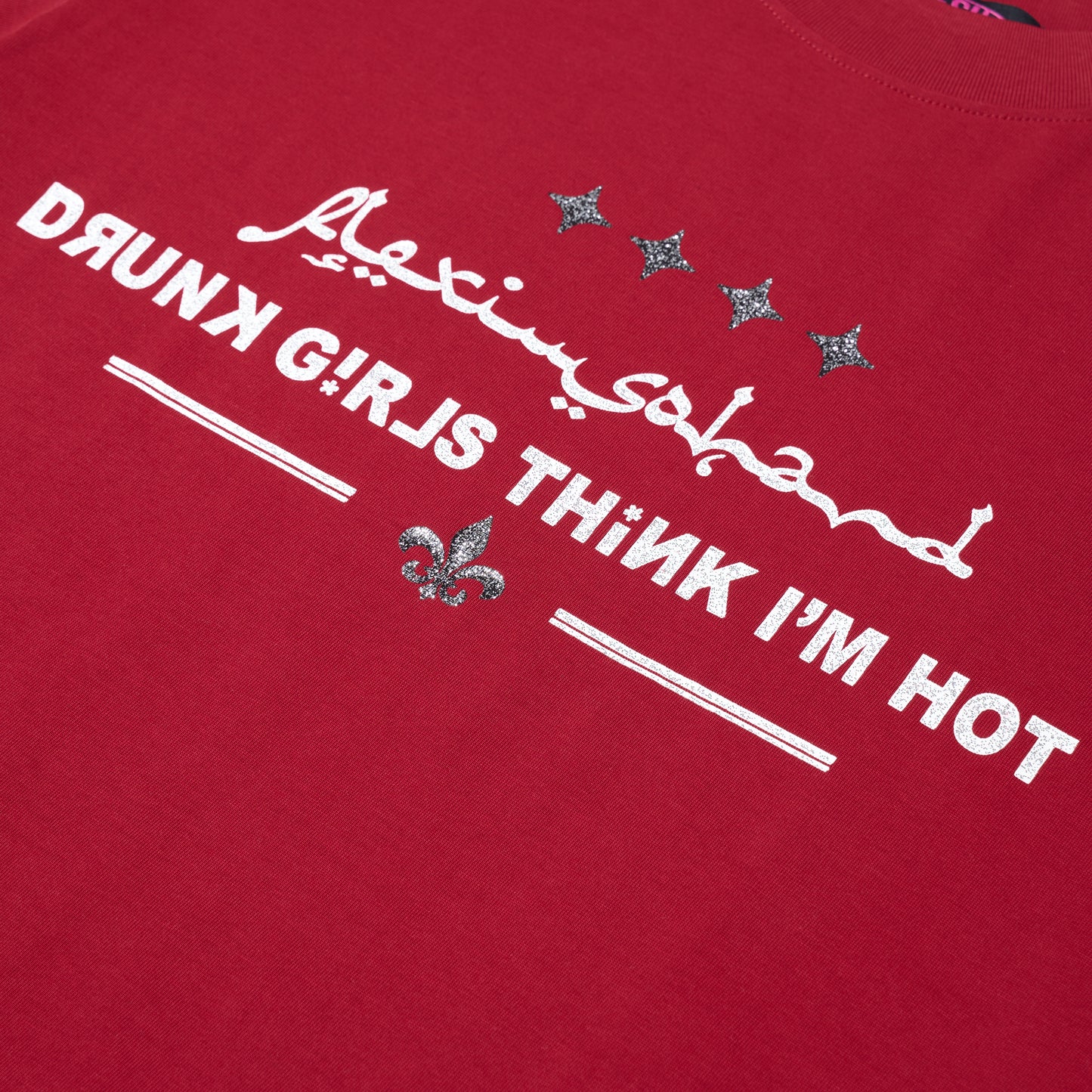 DRUNK GIRLS THINK IM HOT TSHIRT- (RED)