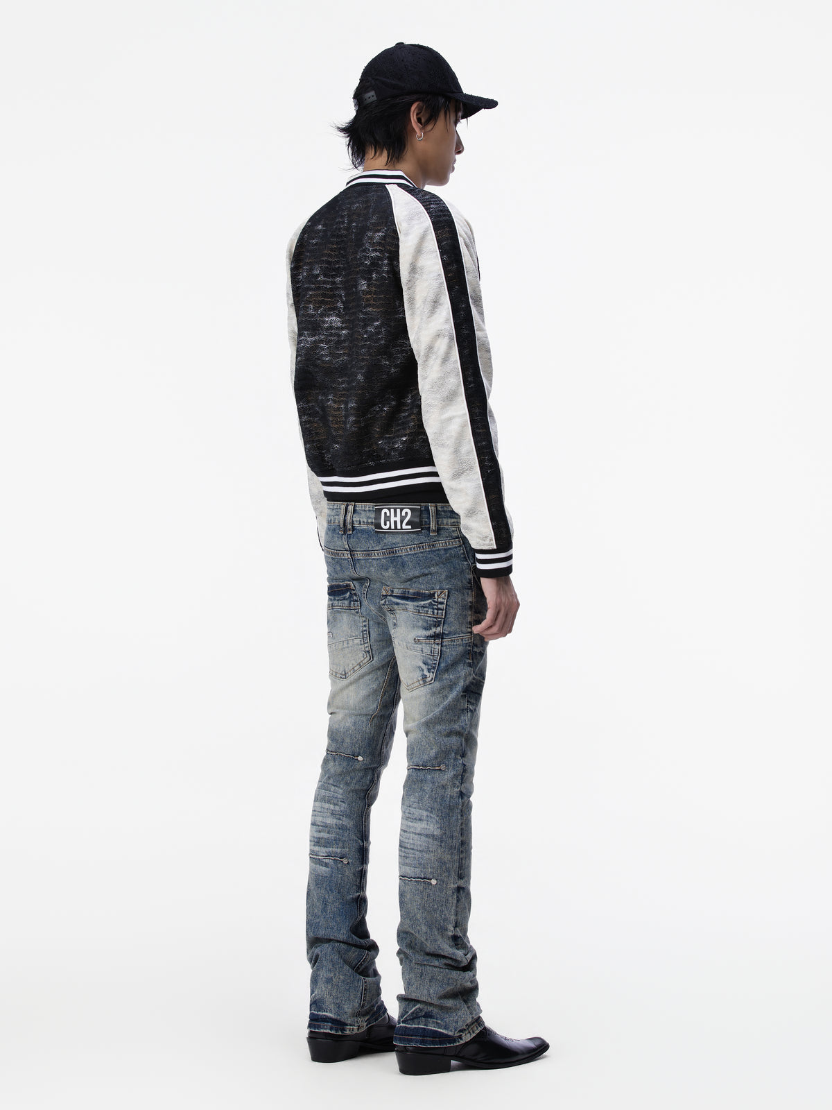 Double Closure Skinny Jeans
