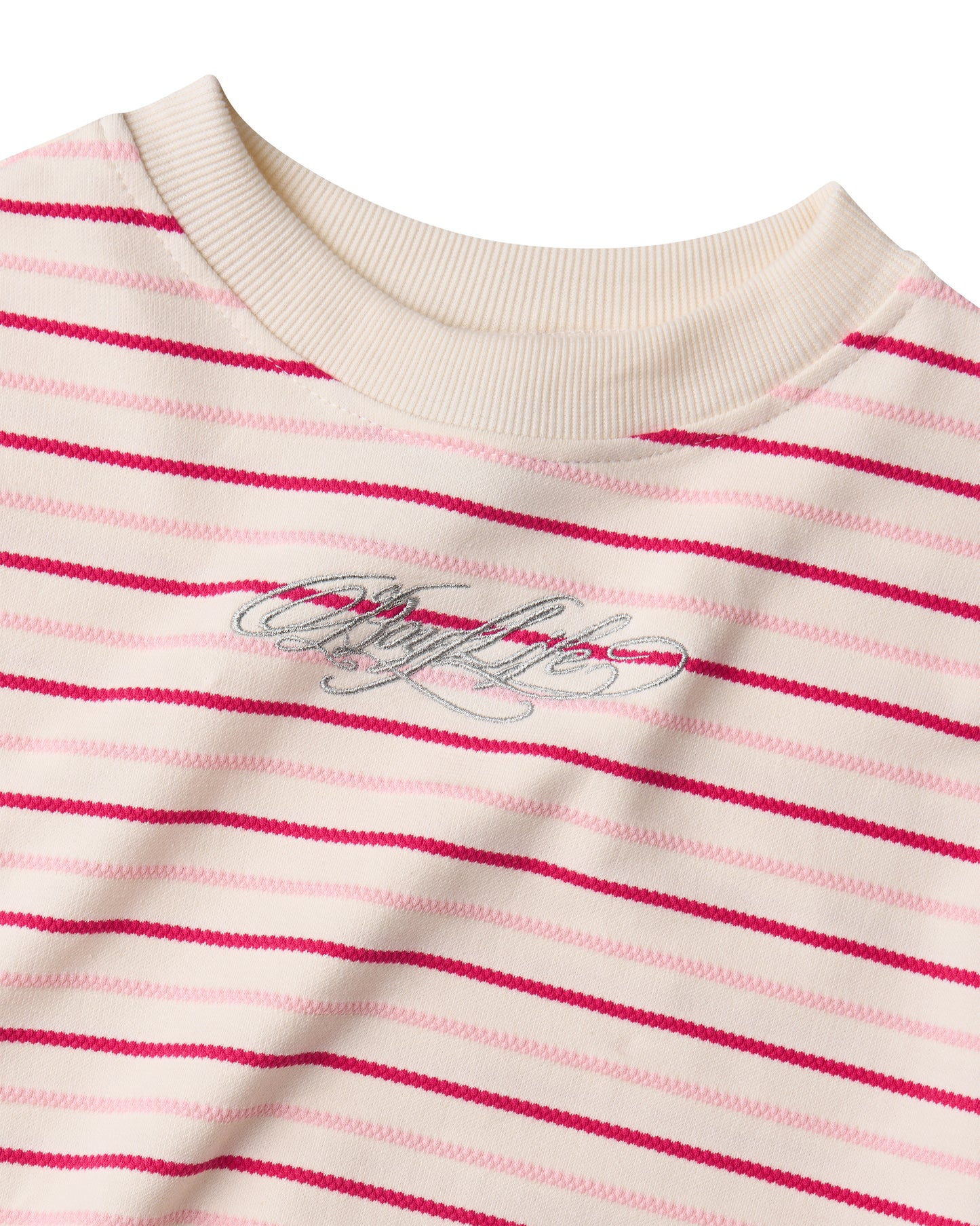 </2 BOYLIFE KNIT STRIPPED PINK SWEATER
