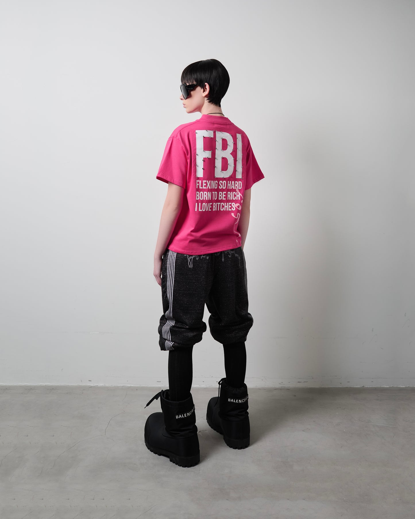 "FBI" T-shirt (Pink)