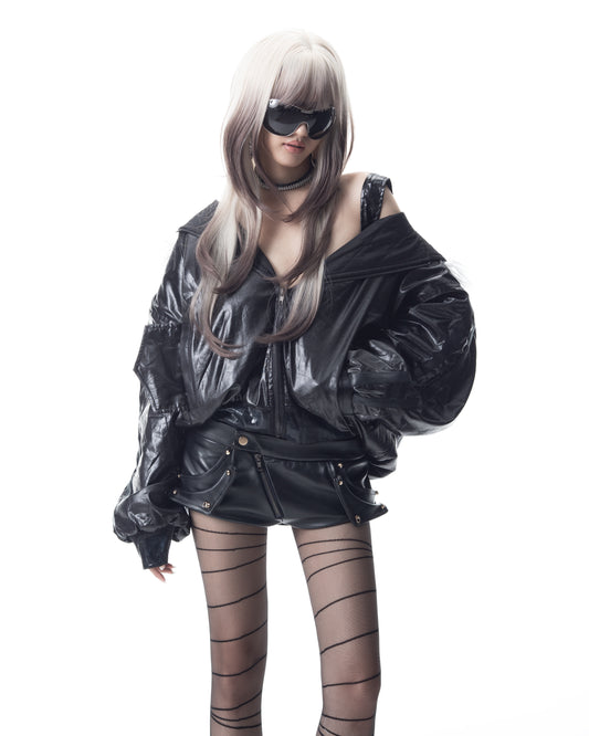 </2 FUR TRACK BOMBER JACKET