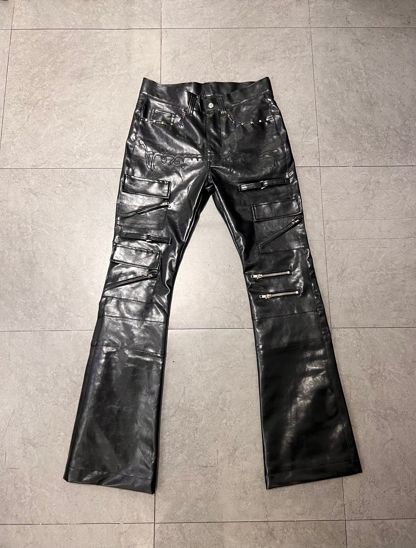 MÅFIÅ LEATHER FLARE PANTS