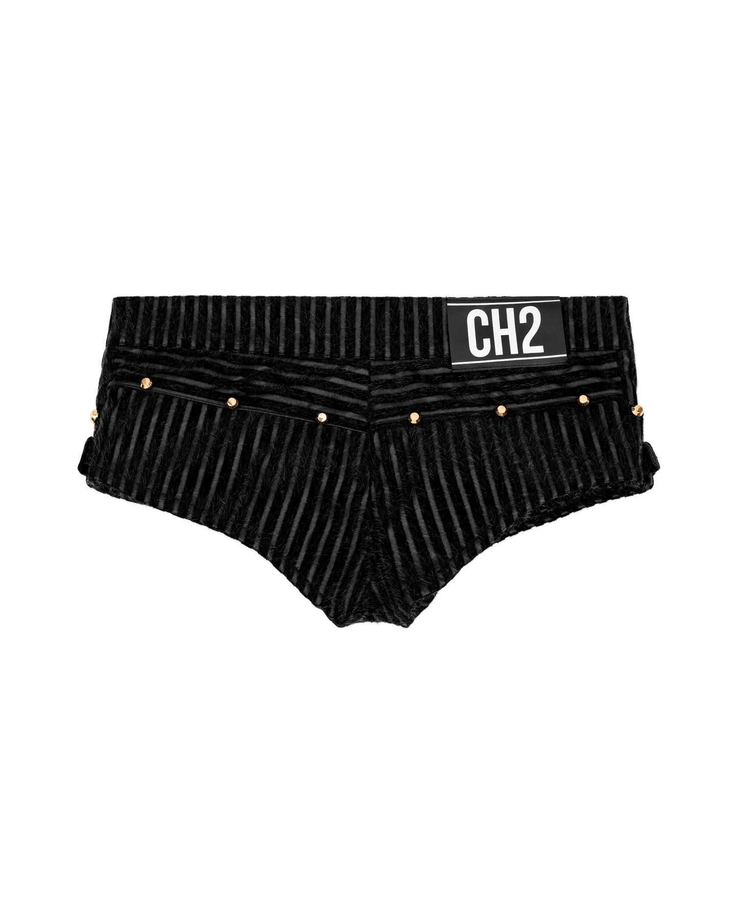 </2 STRIPPED LOW RISE SHORTS