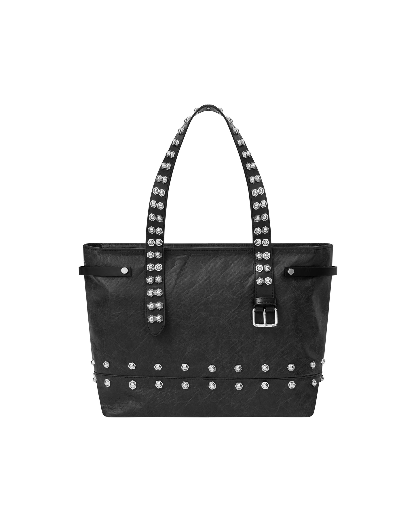 RAW PAPER LEATHER HEX TOTE