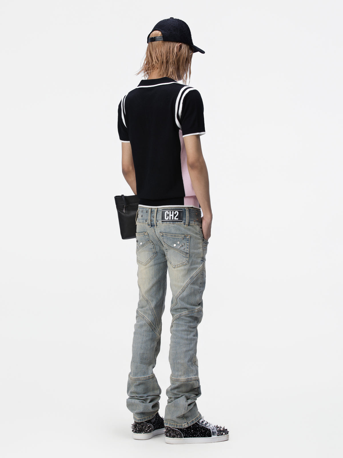 BOYPHO Knit Polo (Pink/Black)