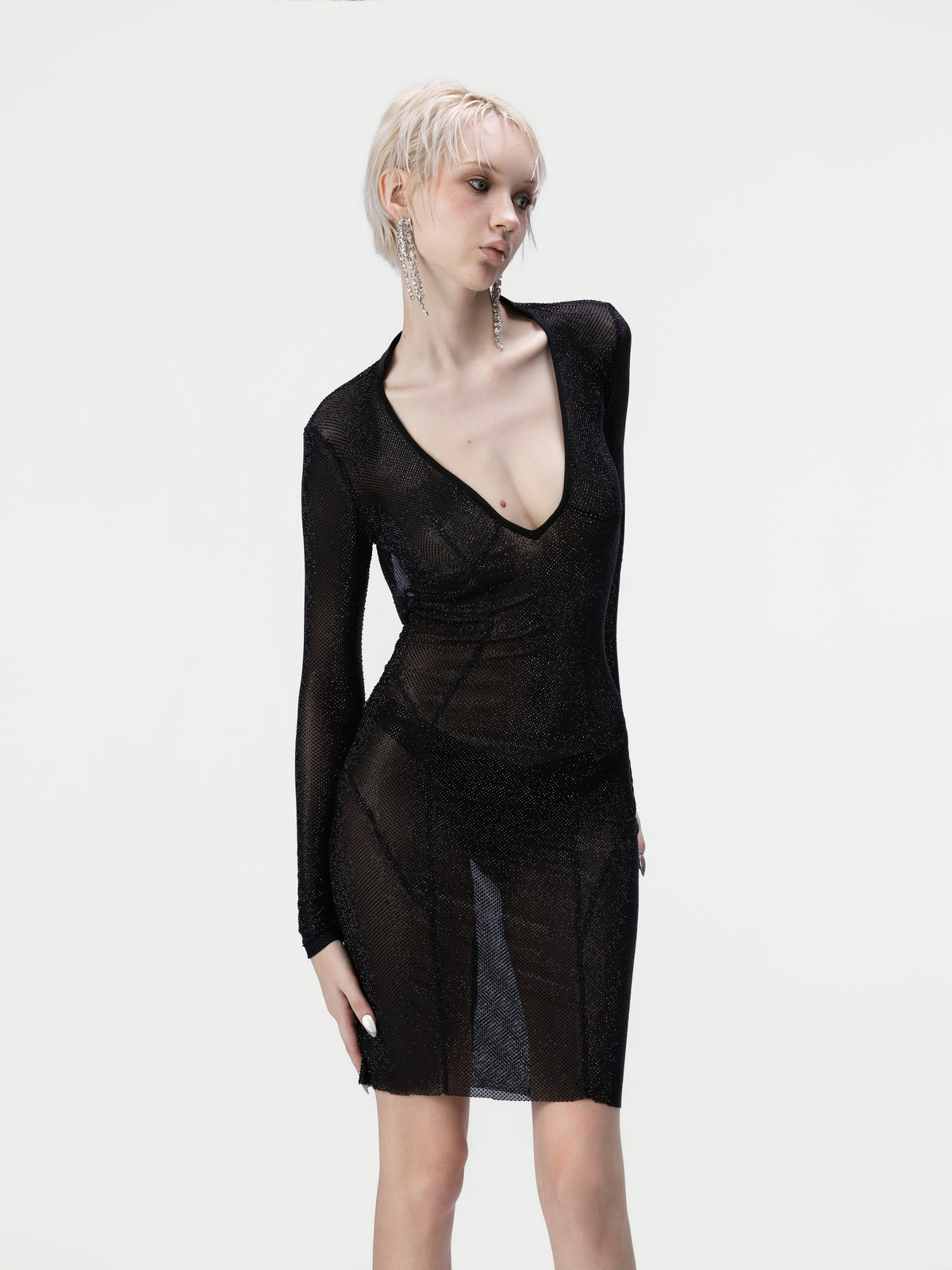 QUYCO Midnight Crystal Dress